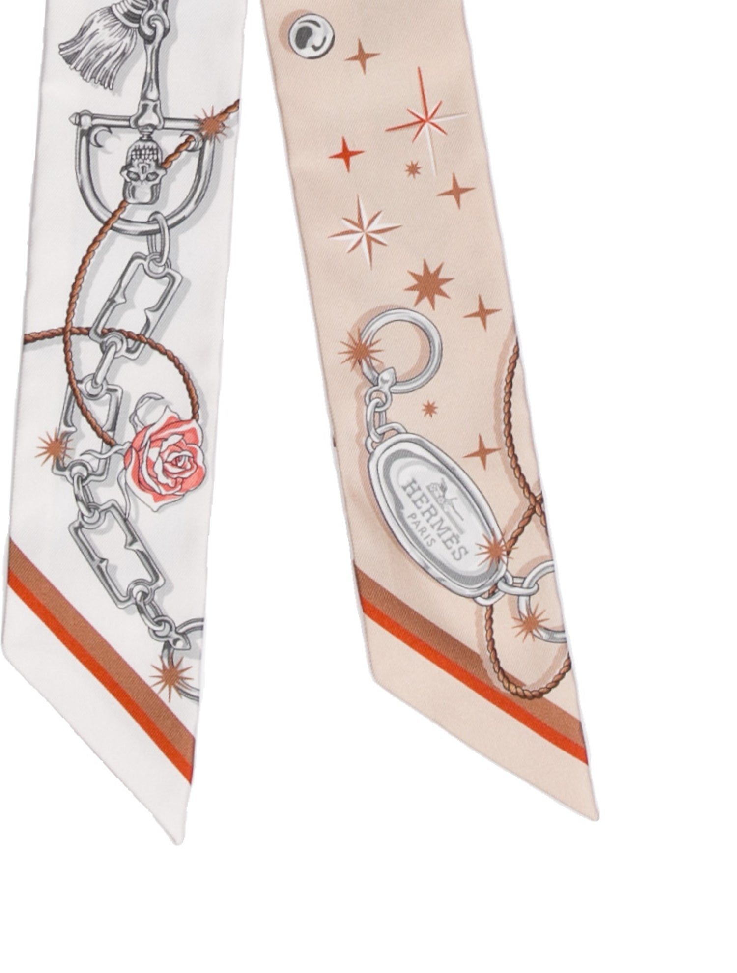 Hermès C'est La Fete Silk Twilly Scarf w/ Tags