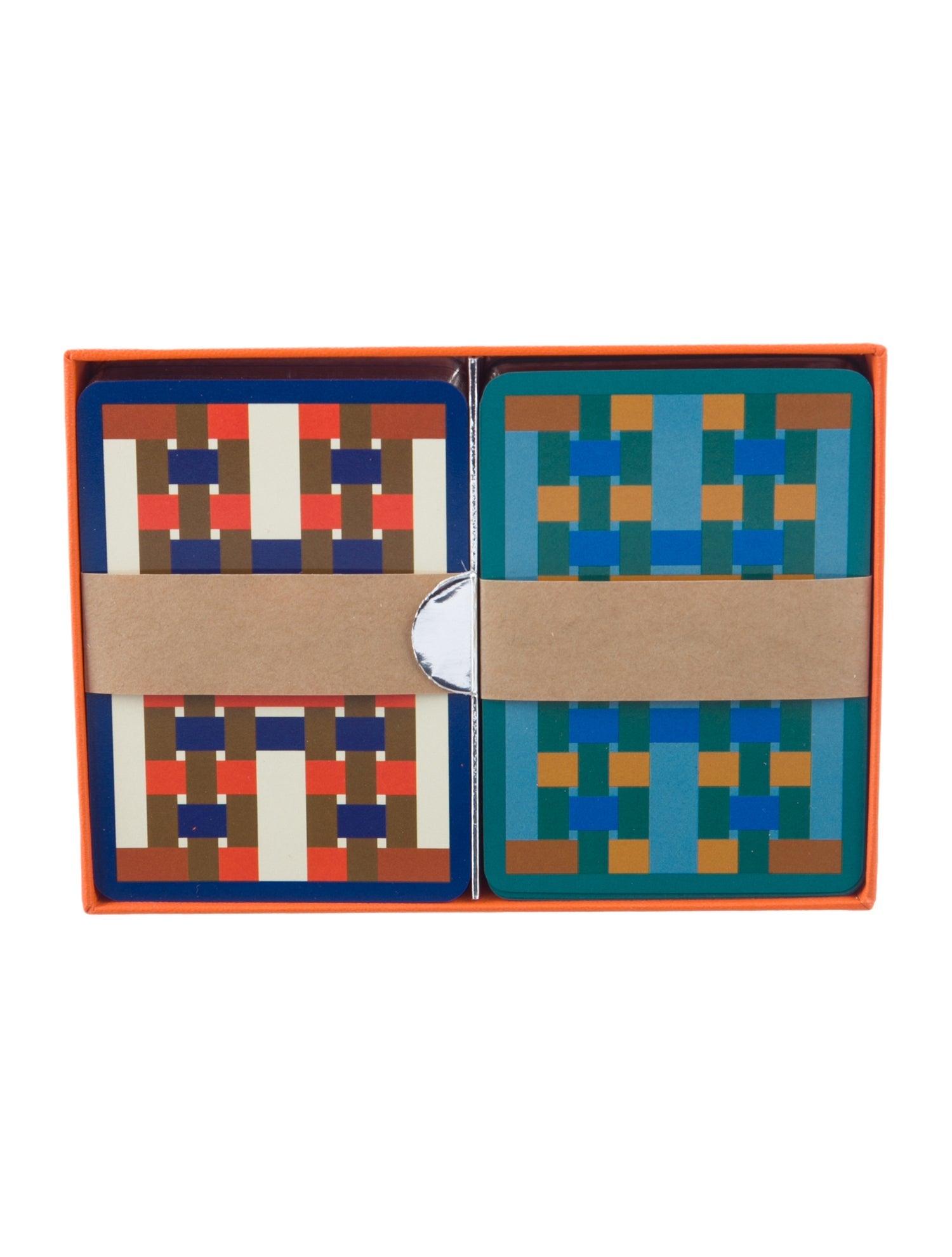 Hermès H Tissage Bridge Playing Cards Set