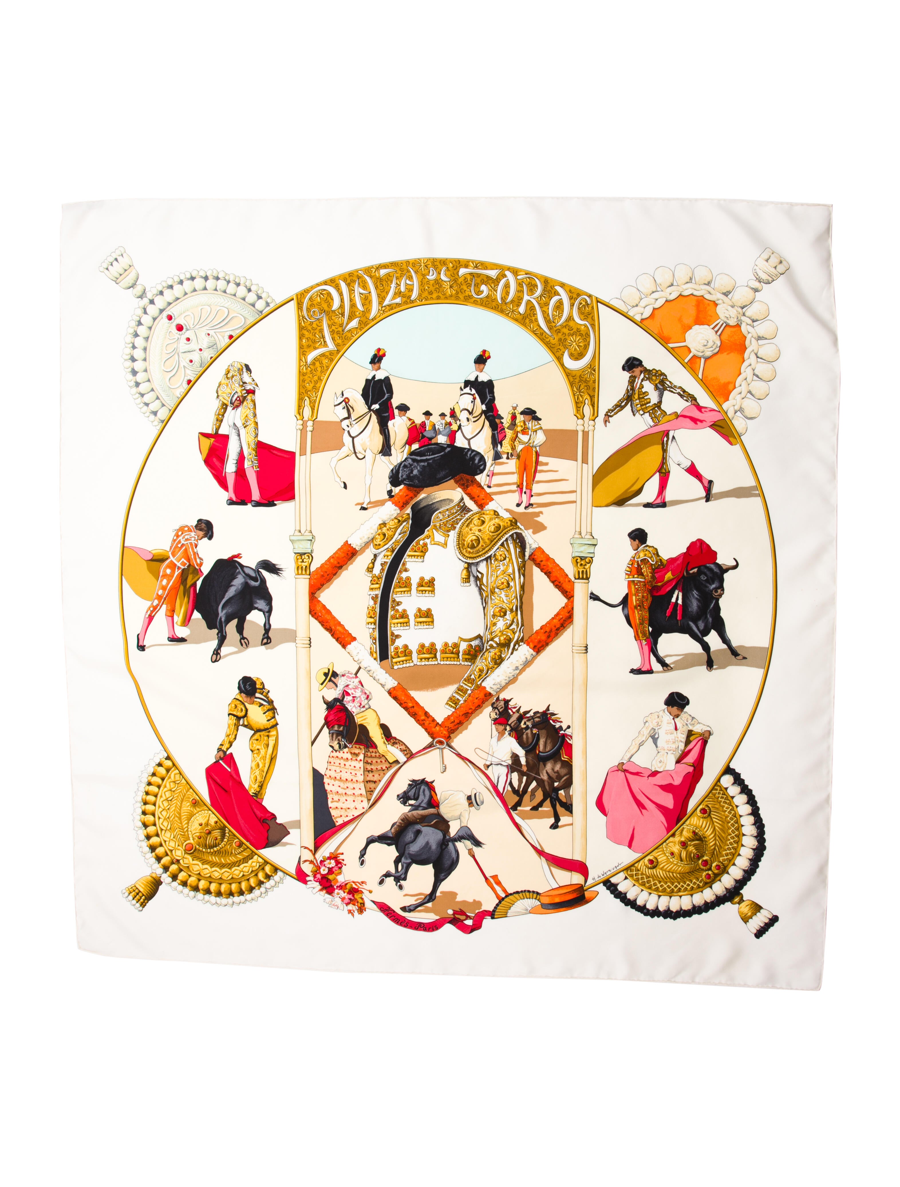 Hermès Plaza de Toros Silk Scarf