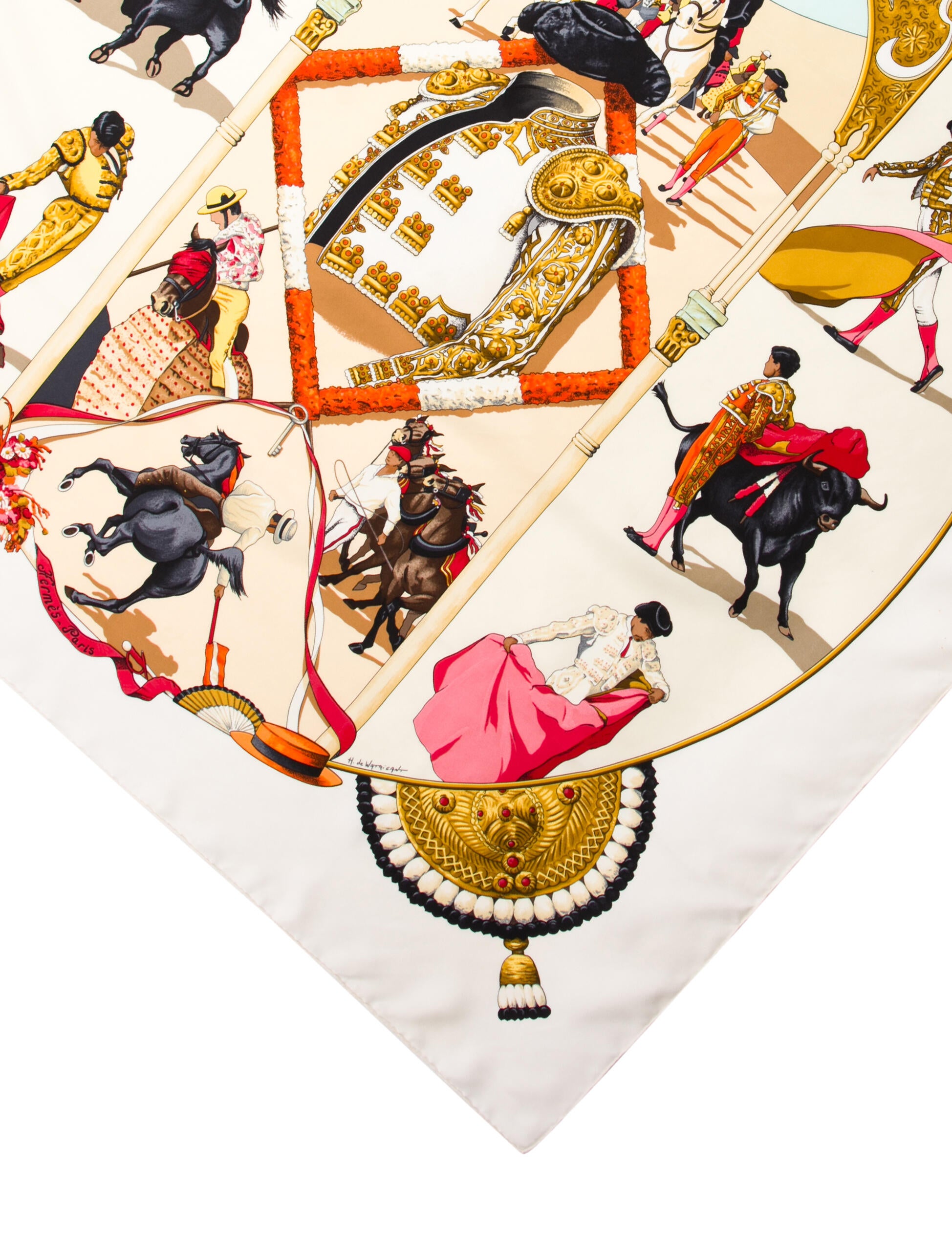 Hermès Plaza de Toros Silk Scarf