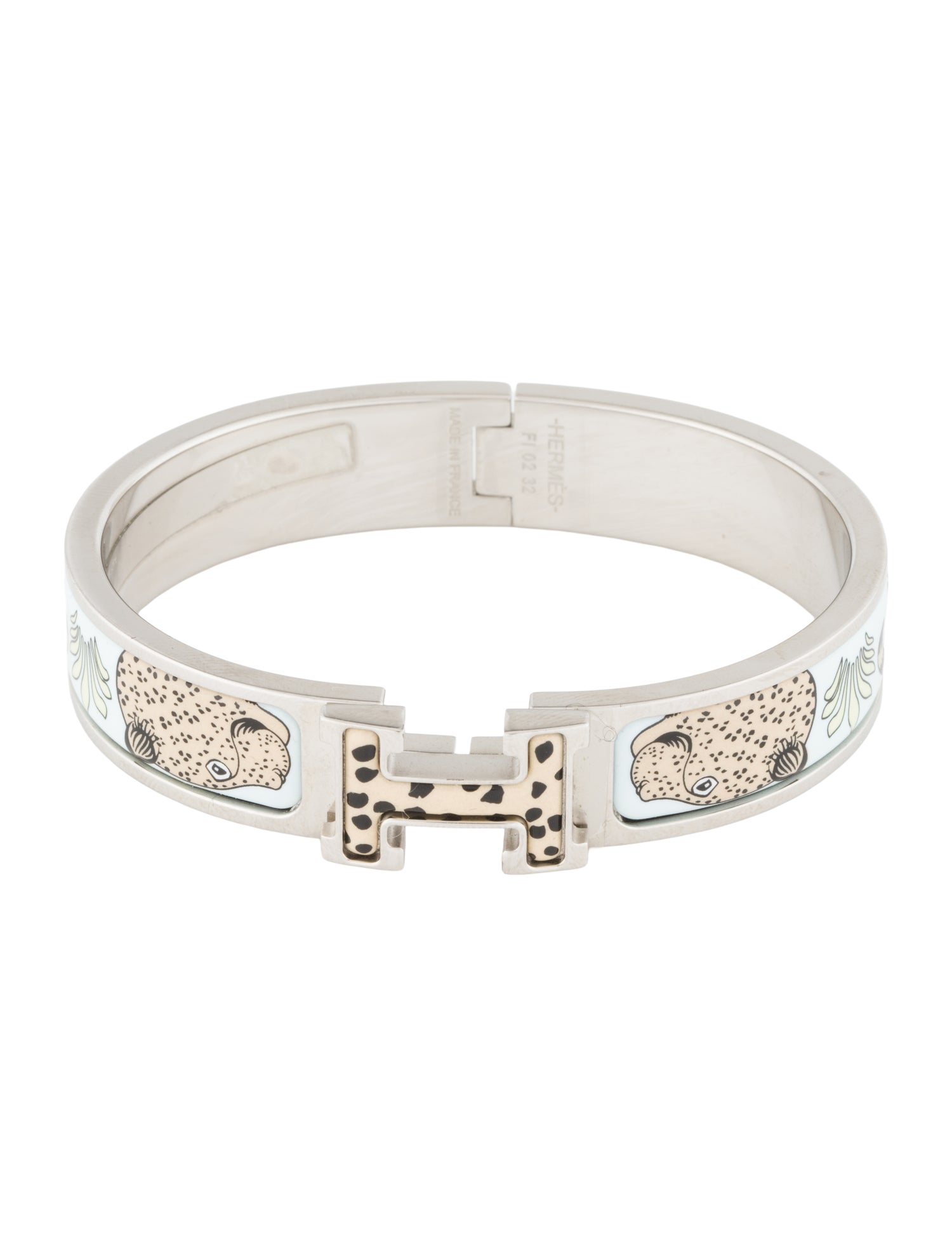 Hermès Clic H w/ Enamel Turnlock Bracelet