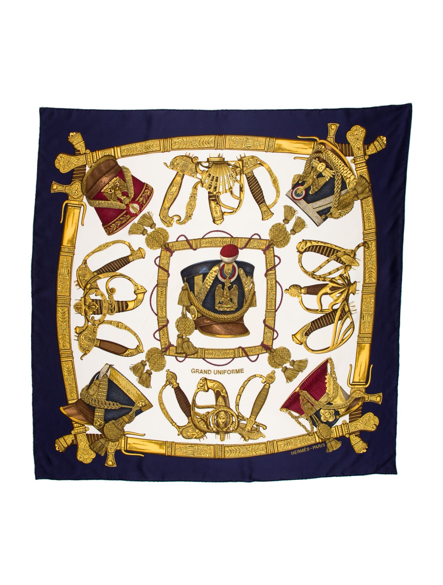 Hermès Grand Uniforme Silk Scarf