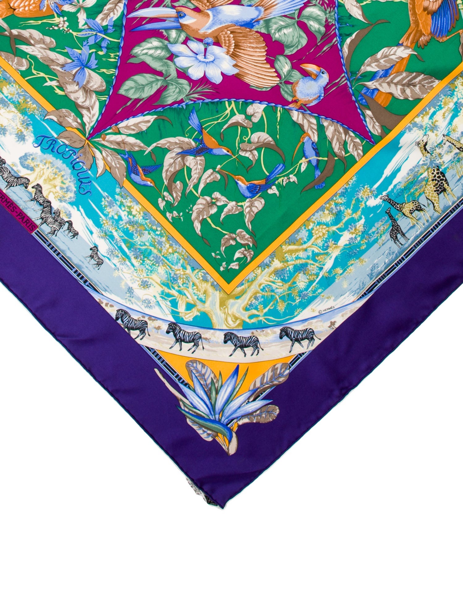Hermès Tropiques Silk Scarf