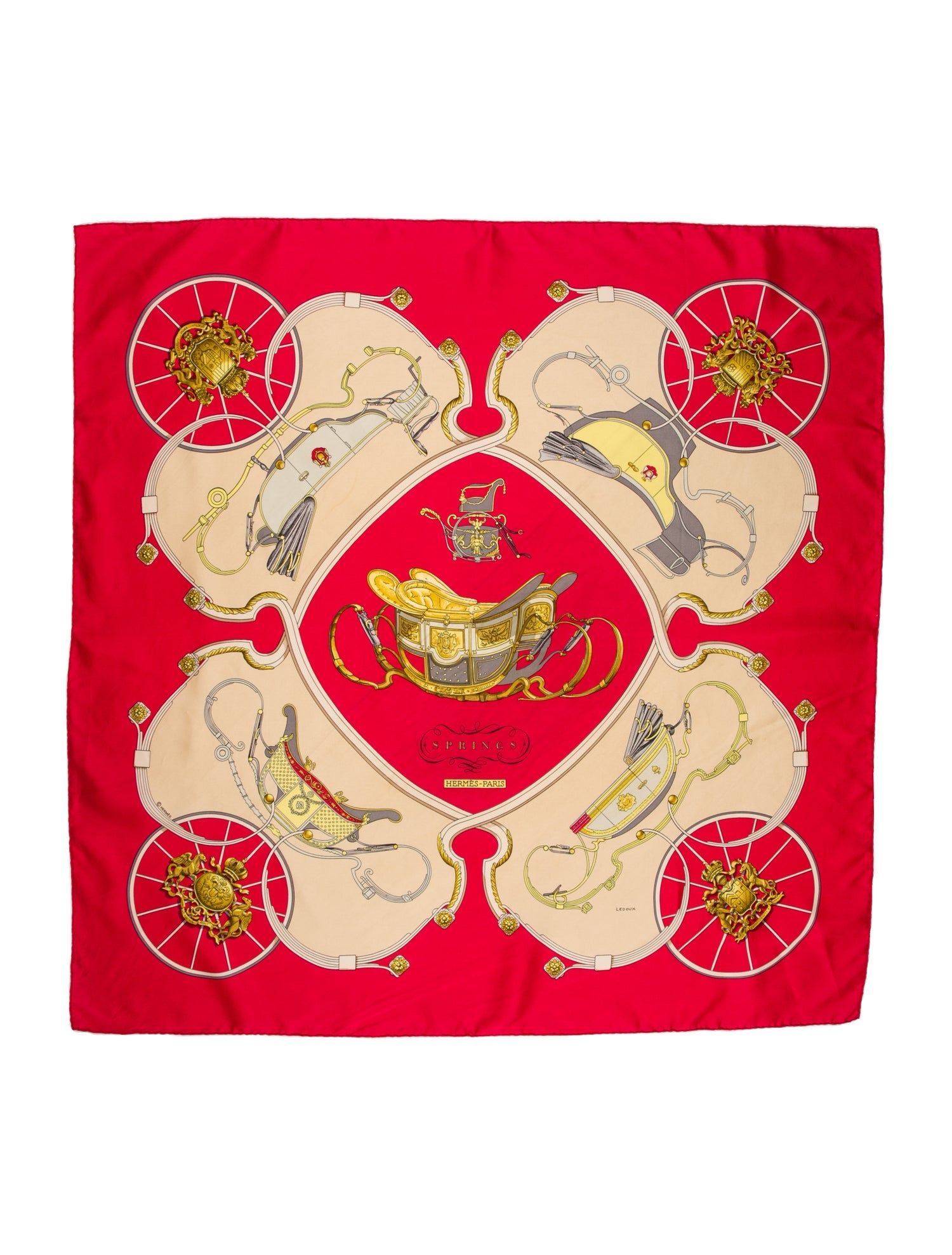 Hermès Springs Silk Scarf