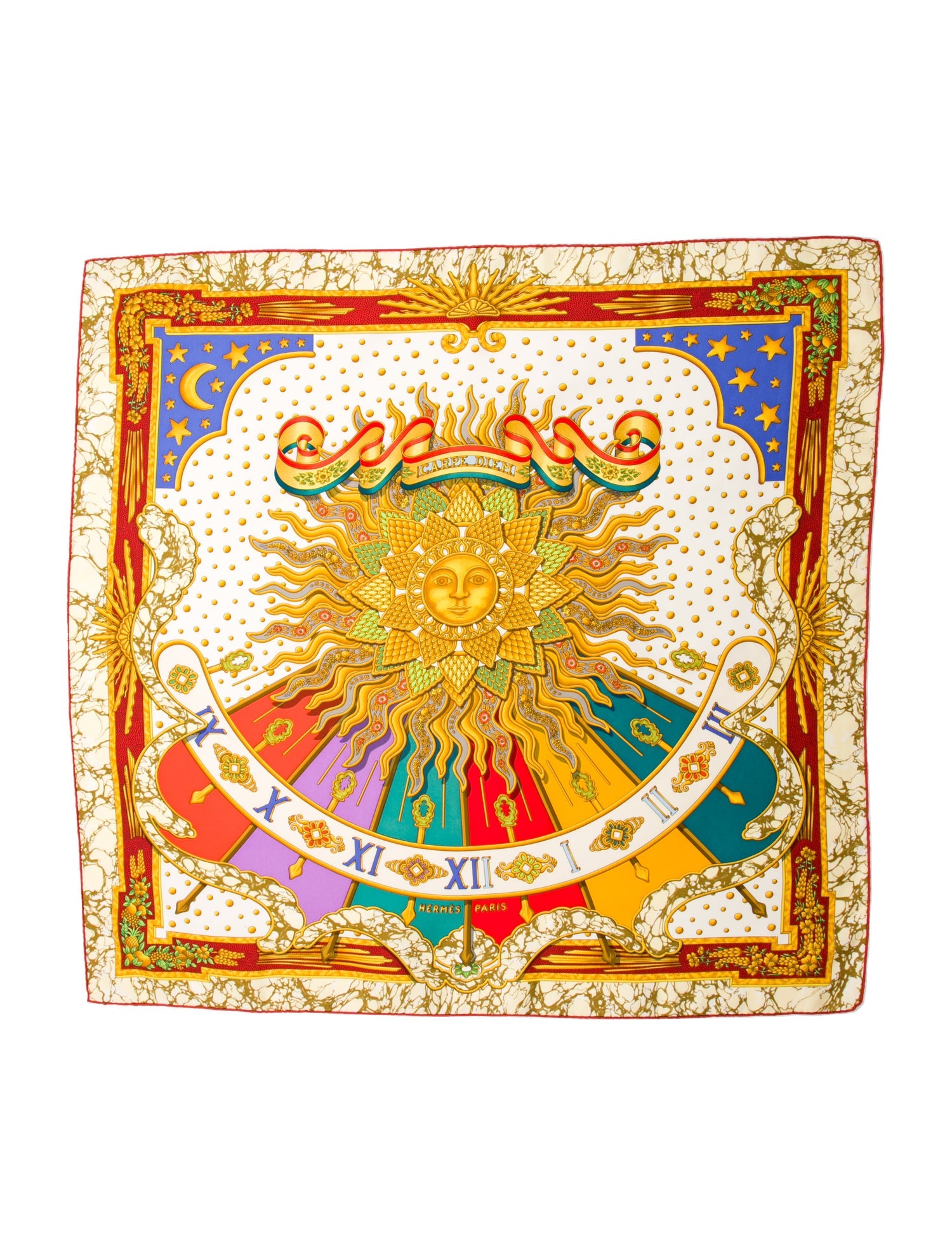 Hermès Carpe Diem Silk Scarf