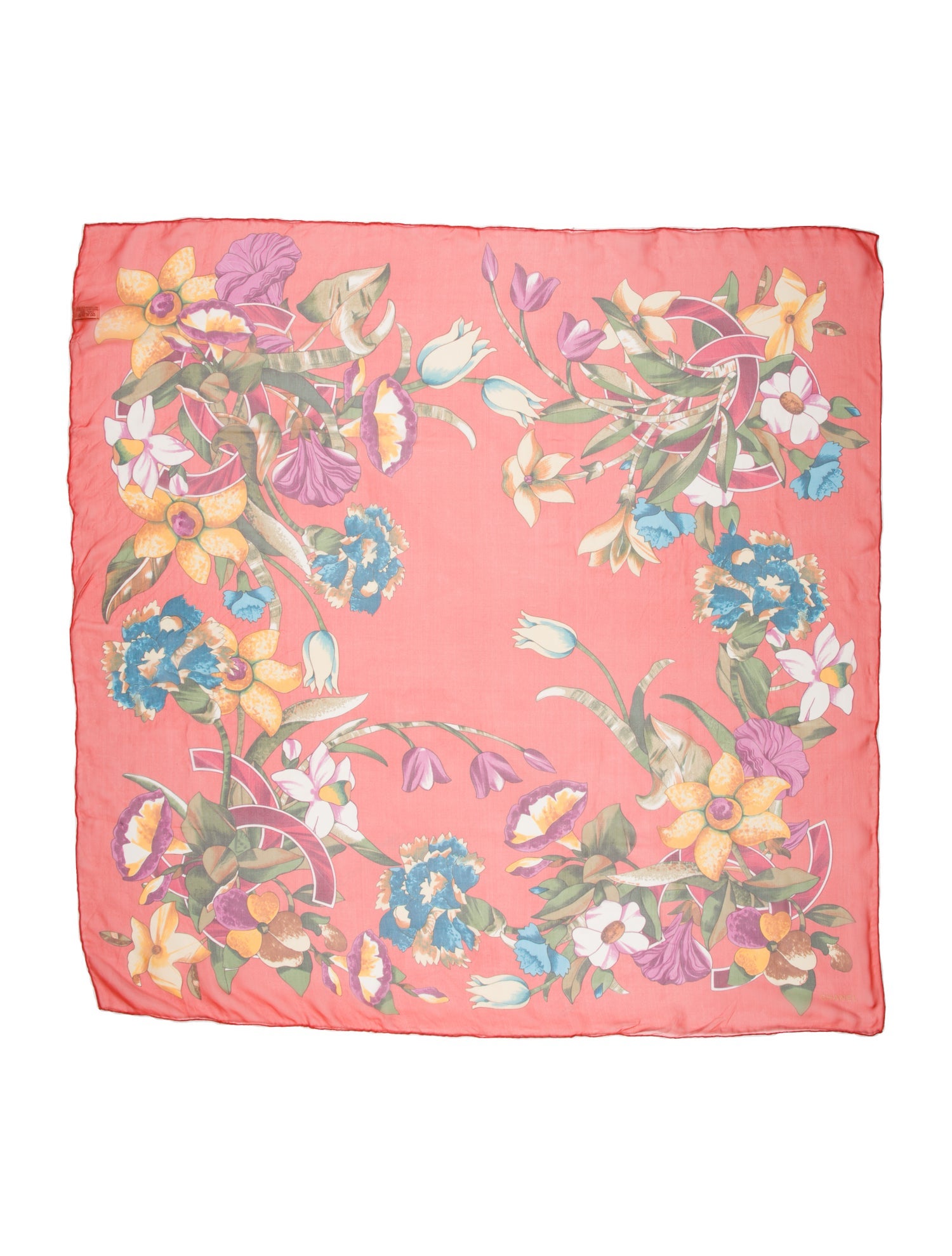 Chanel Silk Vintage Scarf