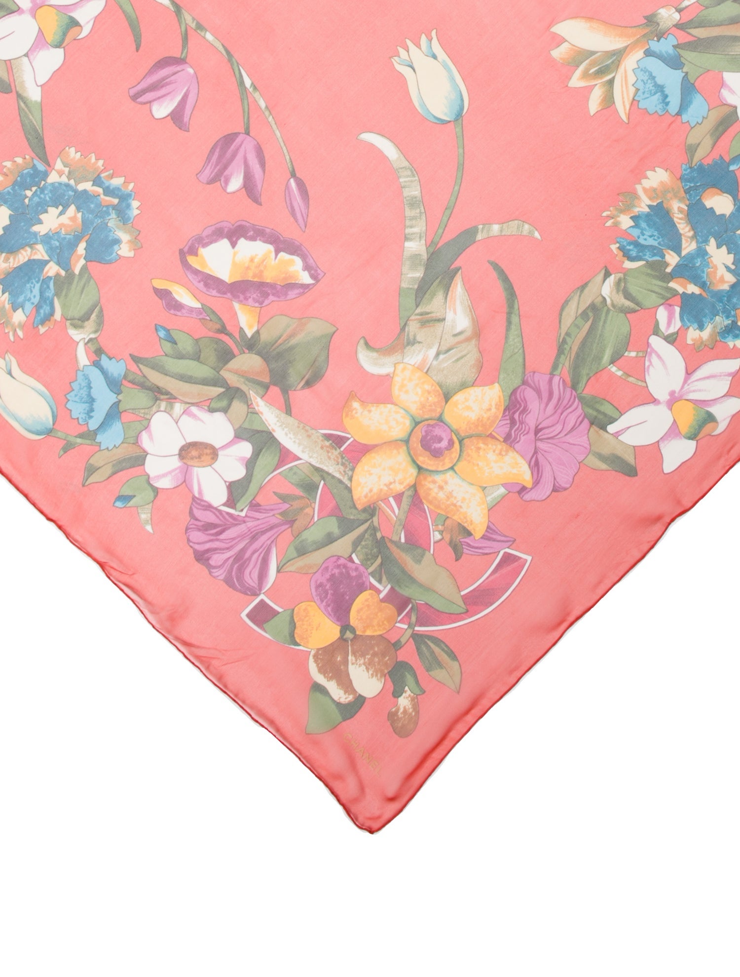 Chanel Silk Vintage Scarf