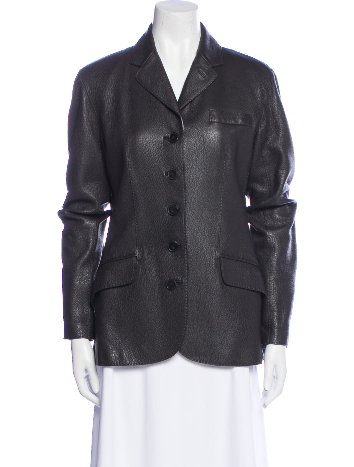 Hermès 2010's Leather Blazer