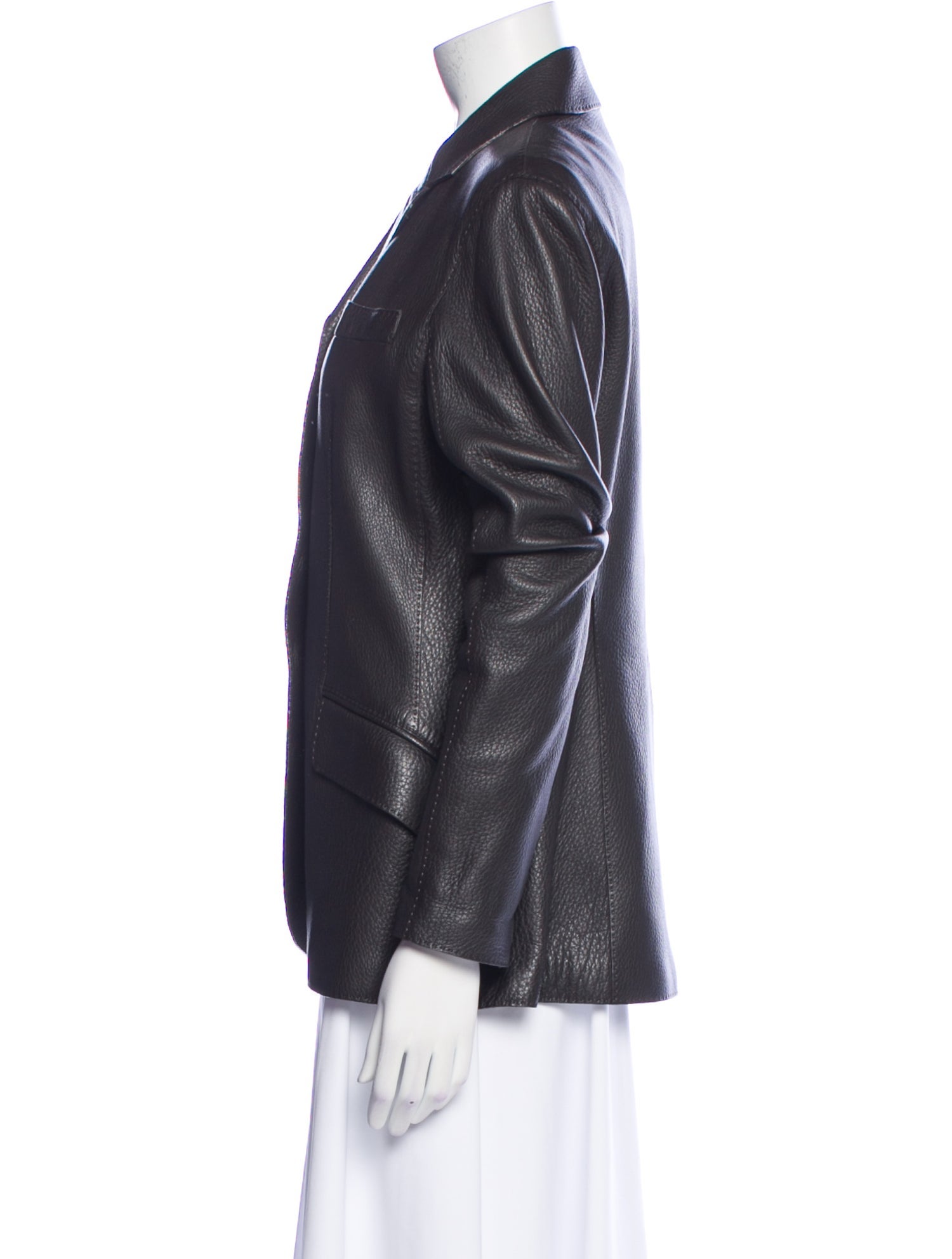 Hermès 2010's Leather Blazer