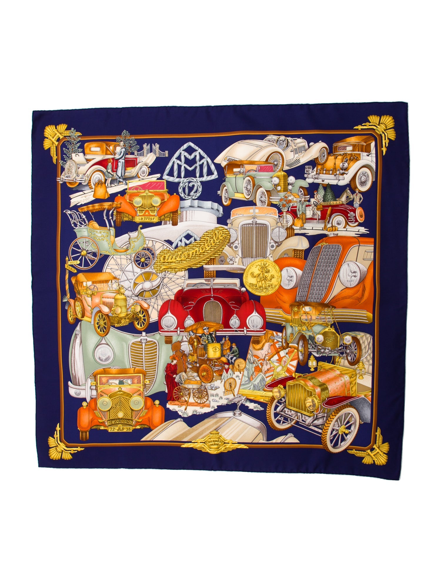 Hermès Automobile Silk Scarf