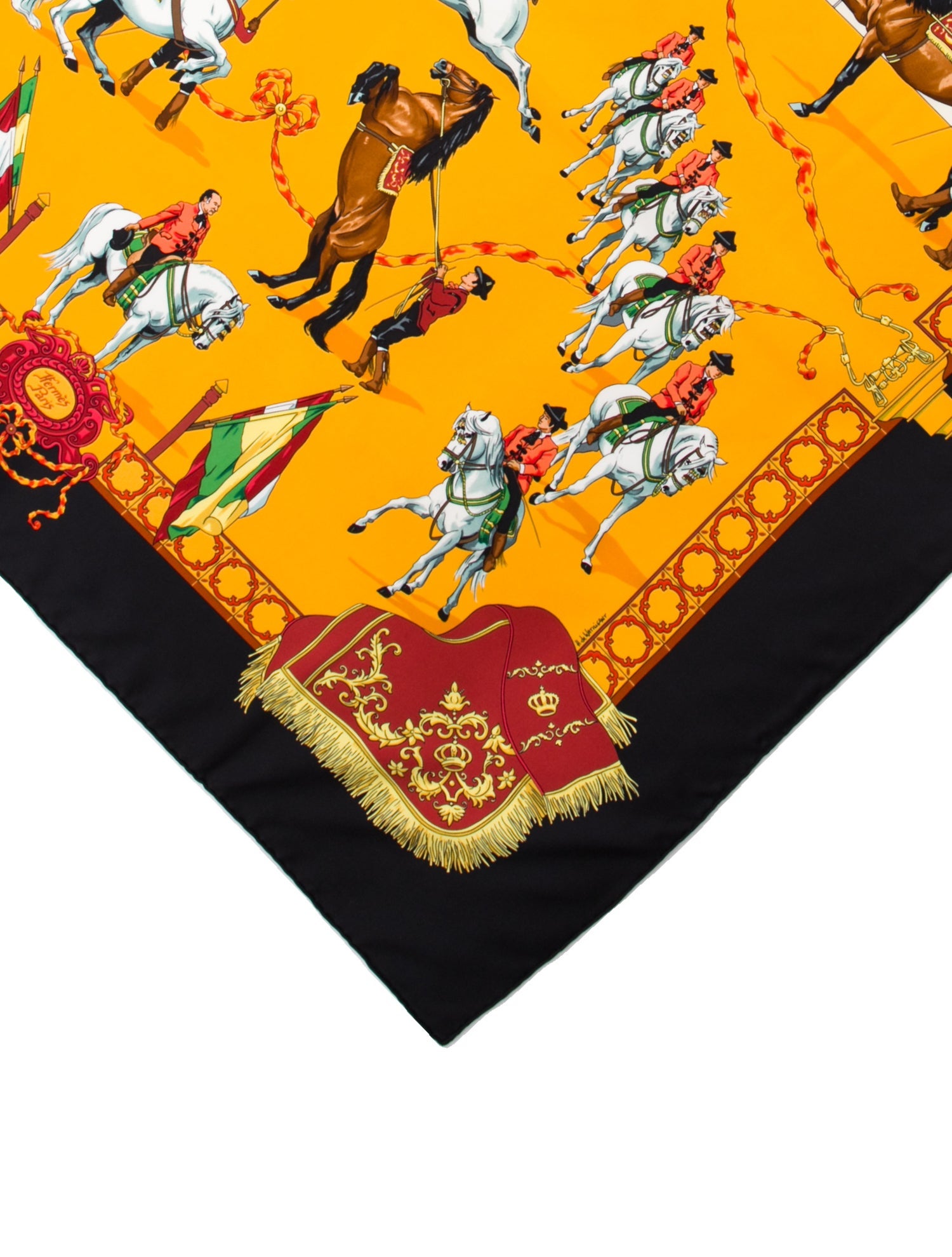 Hermès Real Escuela Andaluza Del Arte Ecuestre Silk Scarf