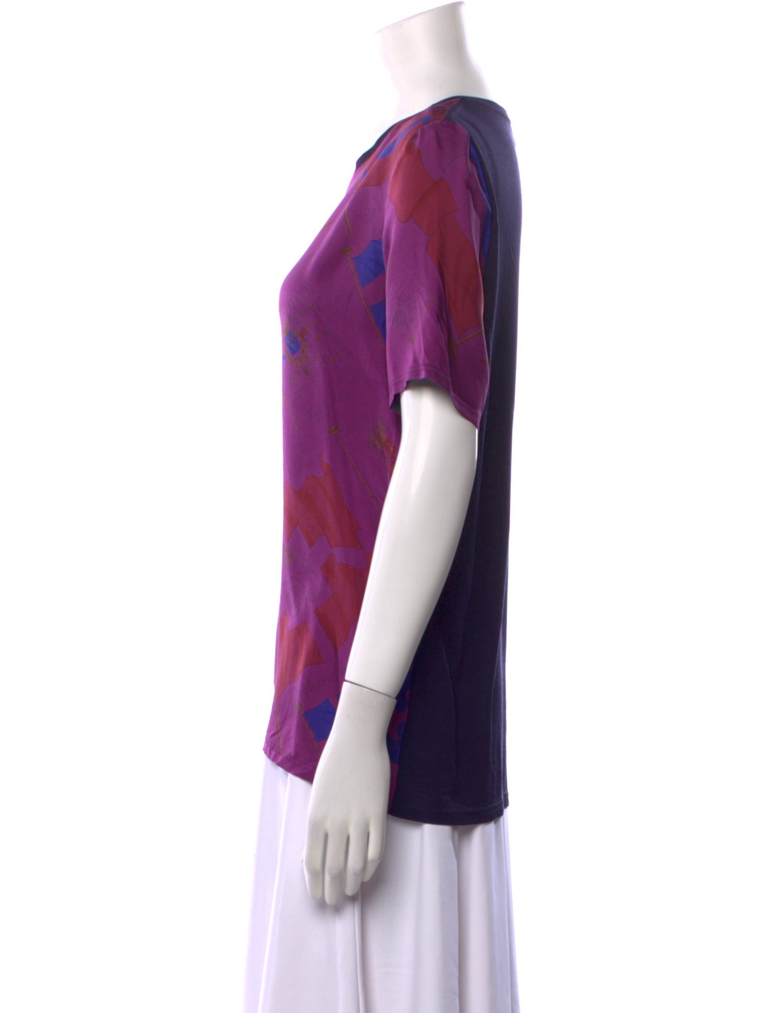 Hermès Short Sleeve Silk T-Shirt