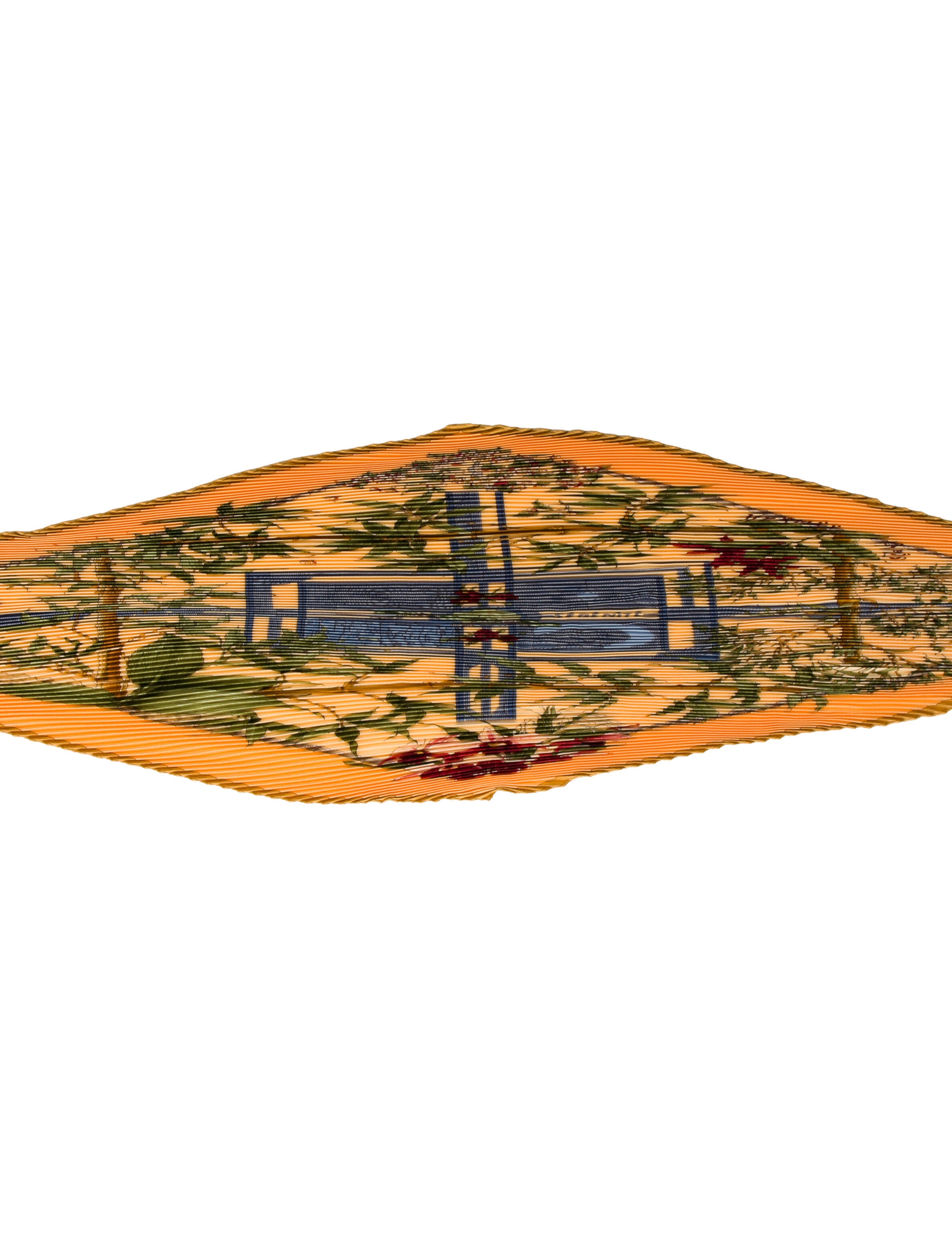 Hermès Sérénité Silk Plissé Scarf