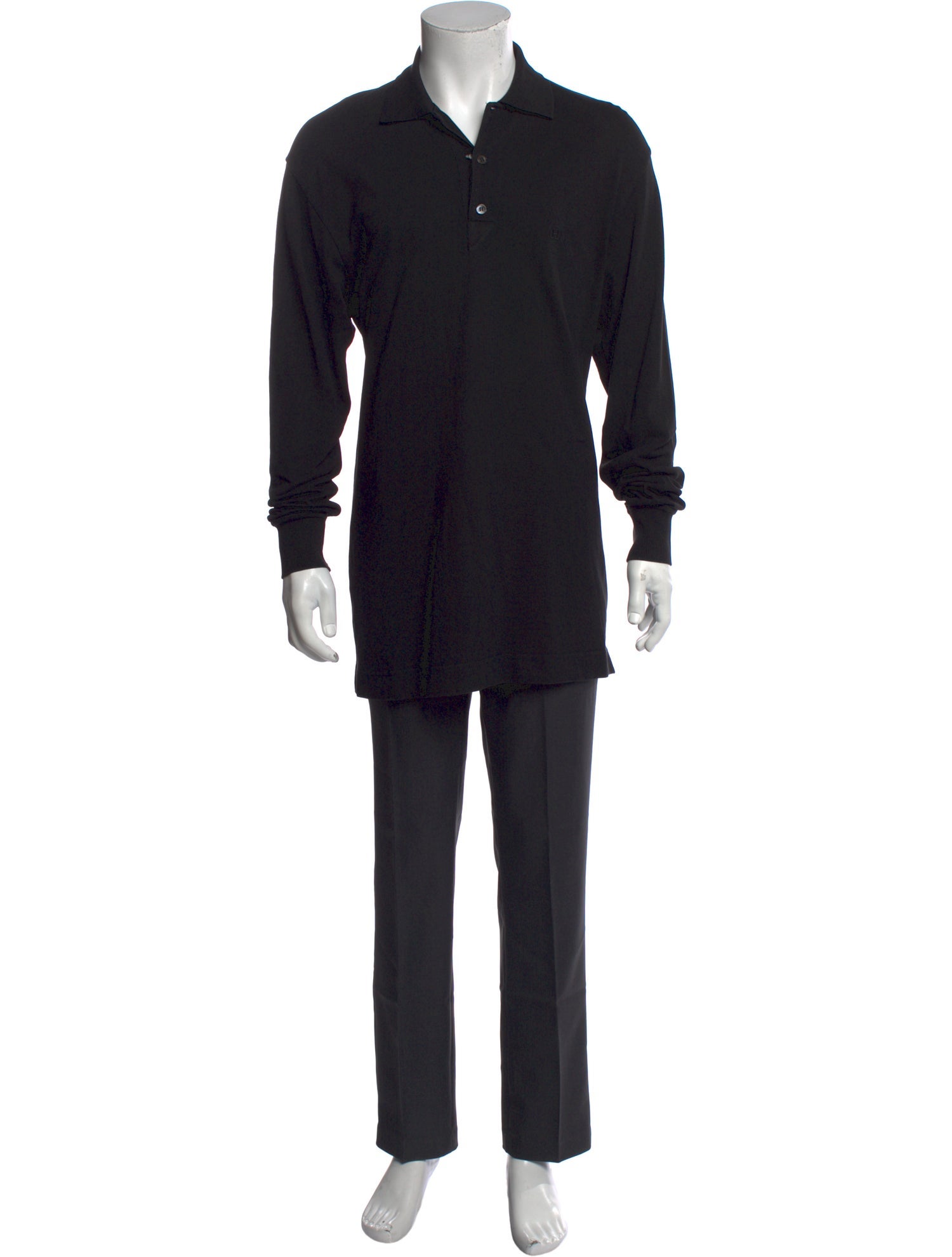 Hermès Collar Long Sleeve Polo Shirt