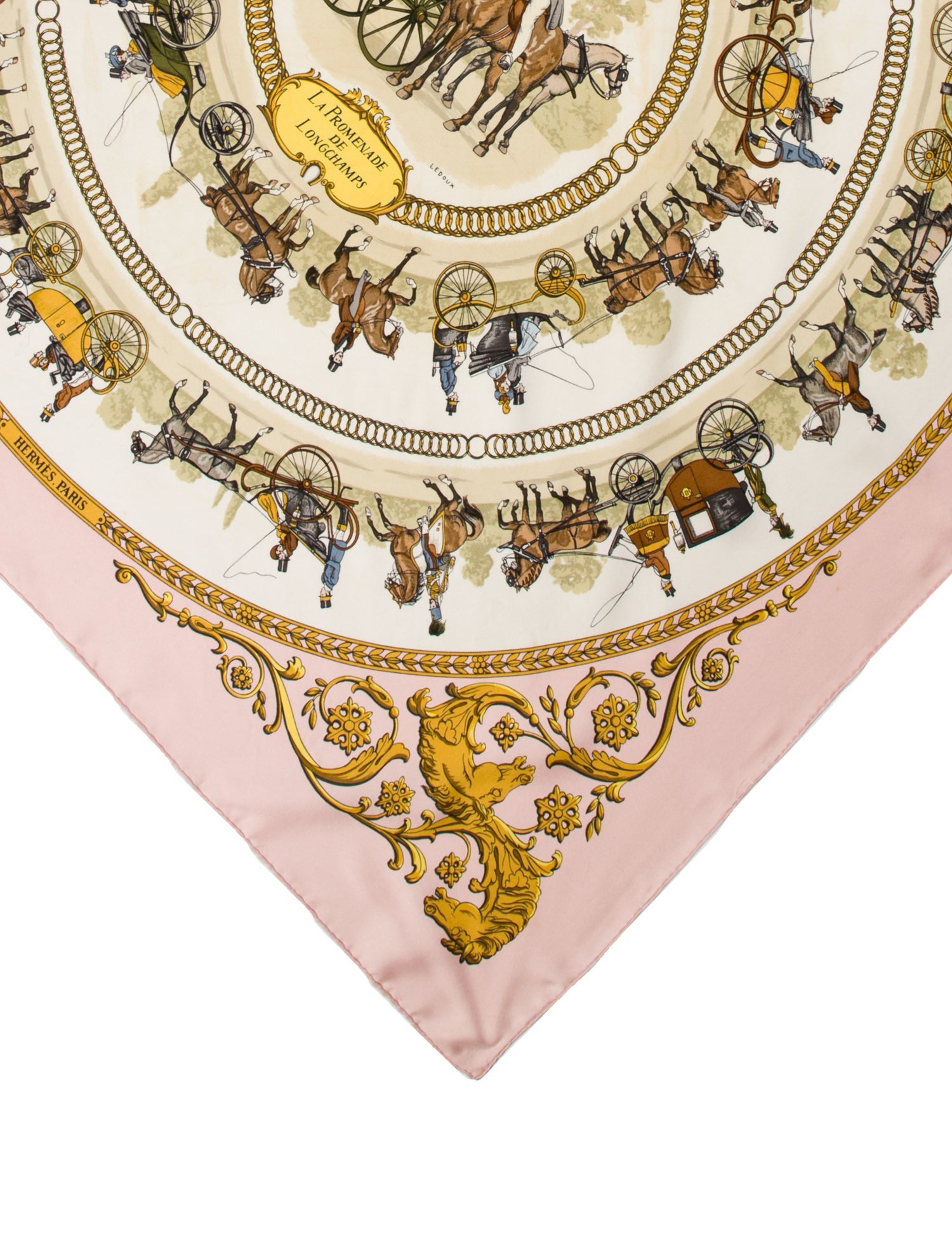 Hermès La Promenade De Longchamps Silk Scarf