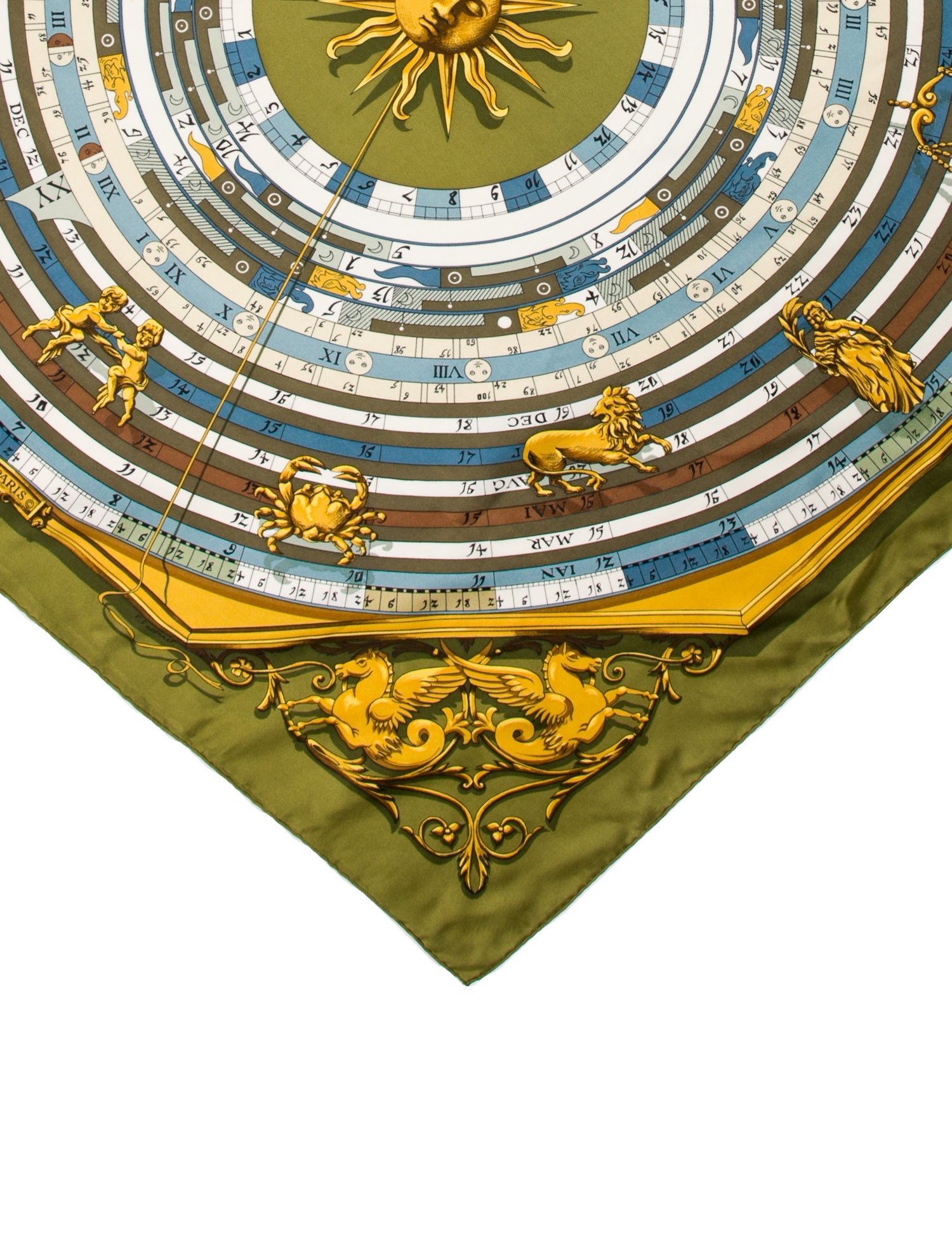 Hermès Dies Et Hore Silk Scarf