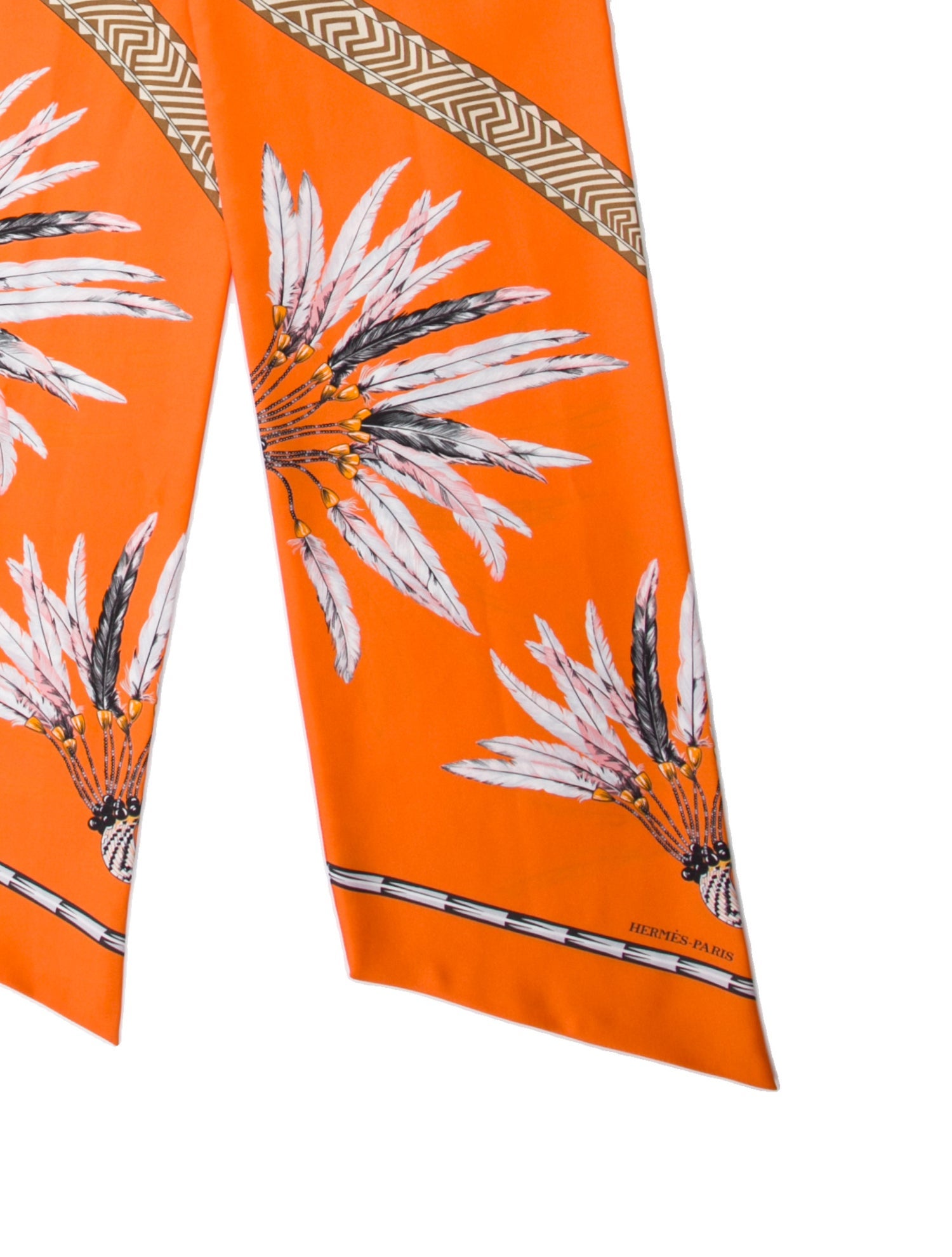 Hermès Brazil Maxi Silk Twilly Scarf