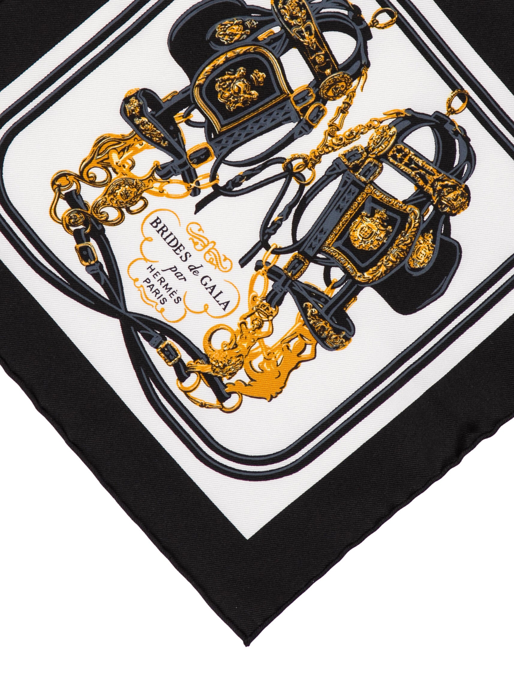 Hermès Brides de Gala Pocket Square w/ Tags