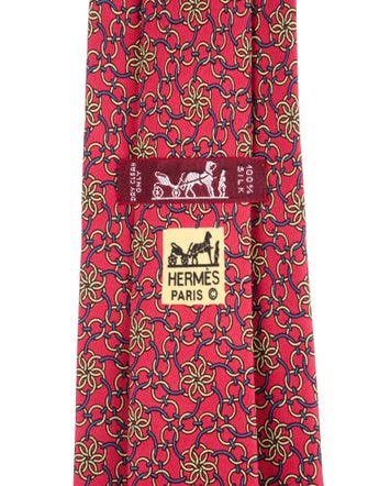 Hermès Silk Pattern Tie