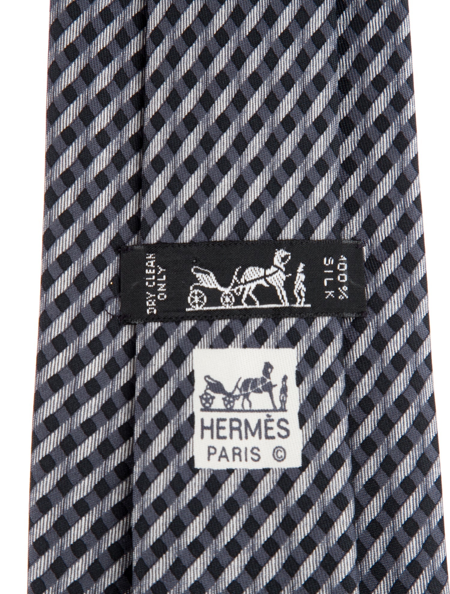 Hermès Silk Checkered Tie
