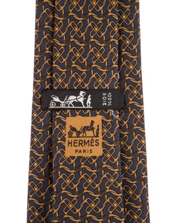 Hermès Silk Pattern Tie