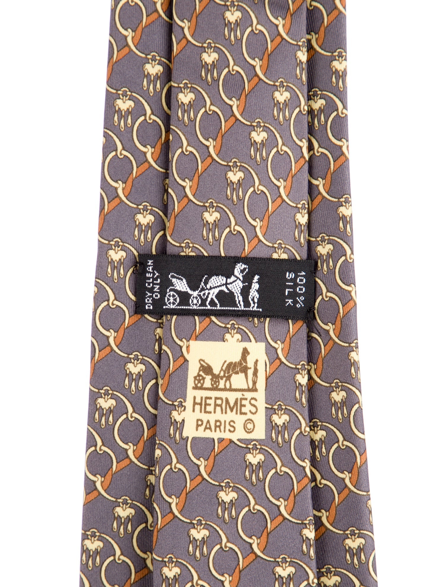 Hermès Pattern Silk Tie