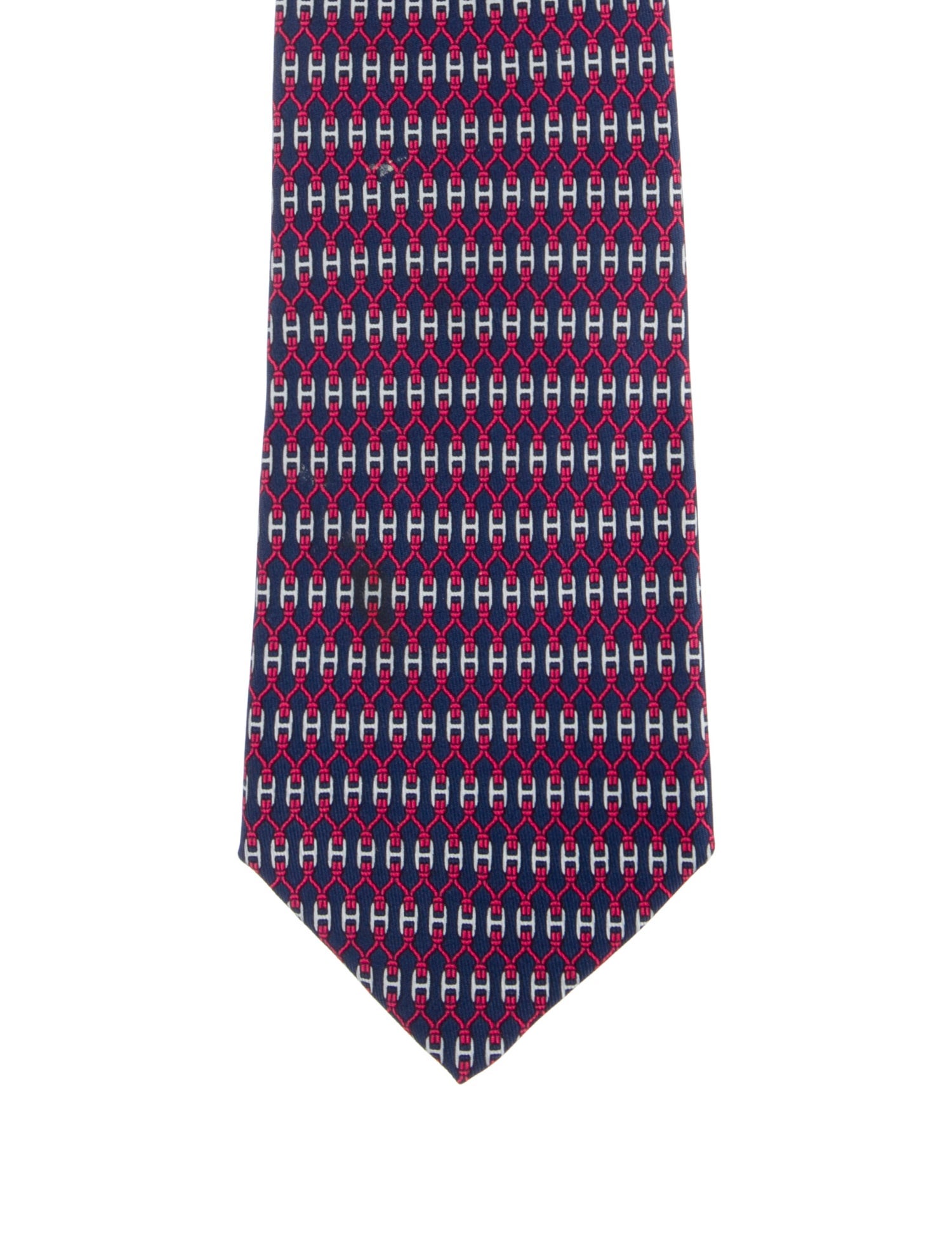 Hermès Pattern Silk Tie