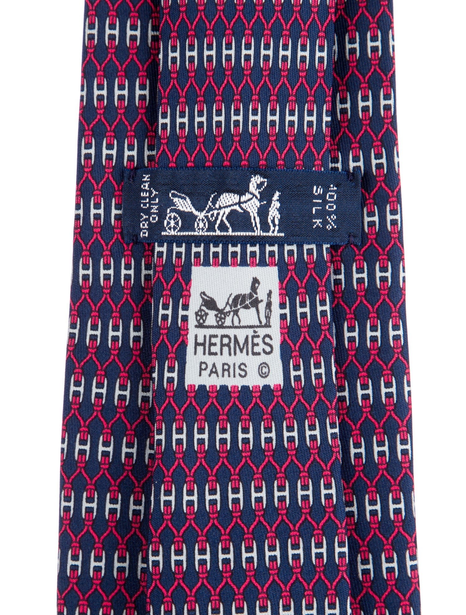 Hermès Pattern Silk Tie