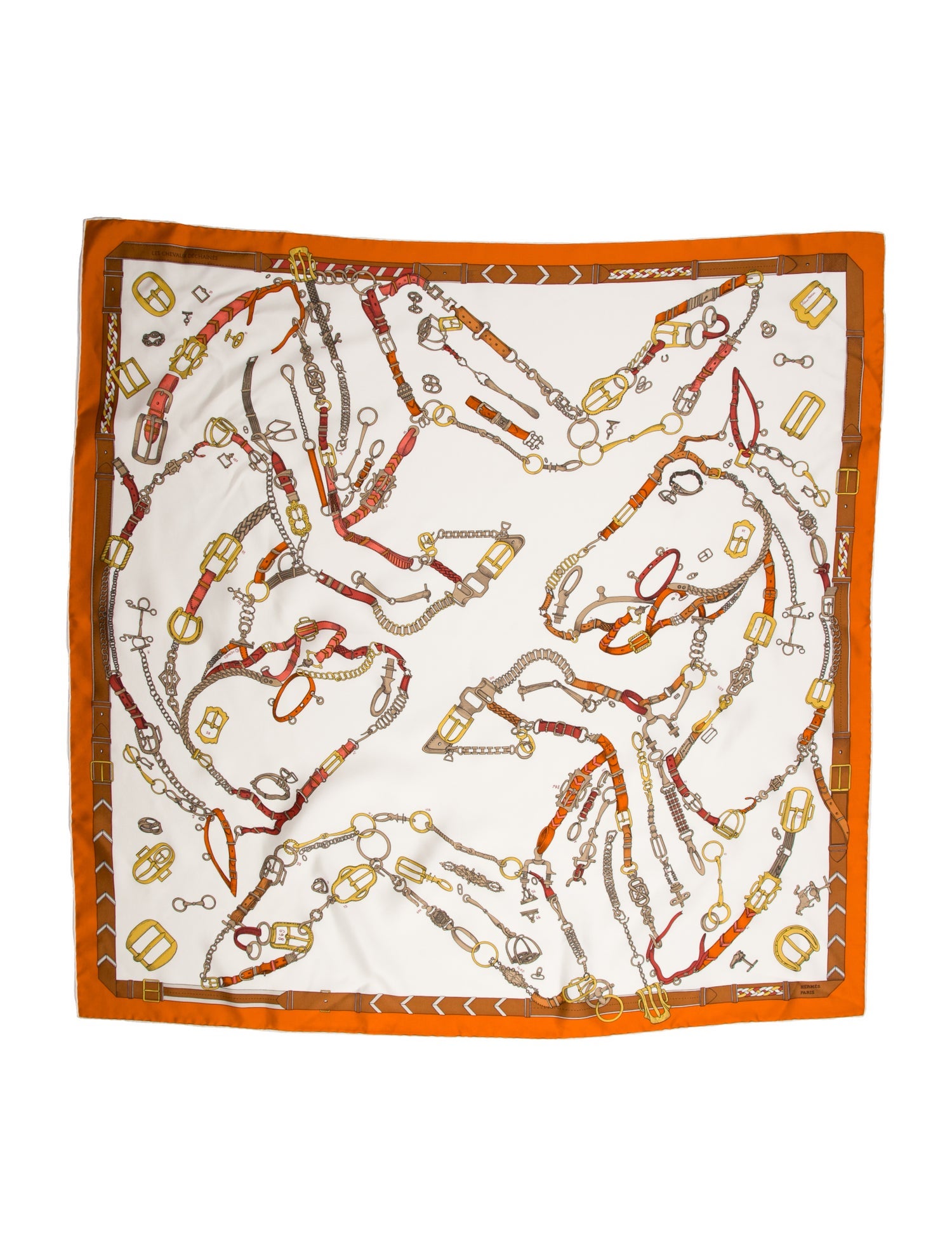 Hermès Les Chevaux Dechaines Silk Scarf w/ Tags