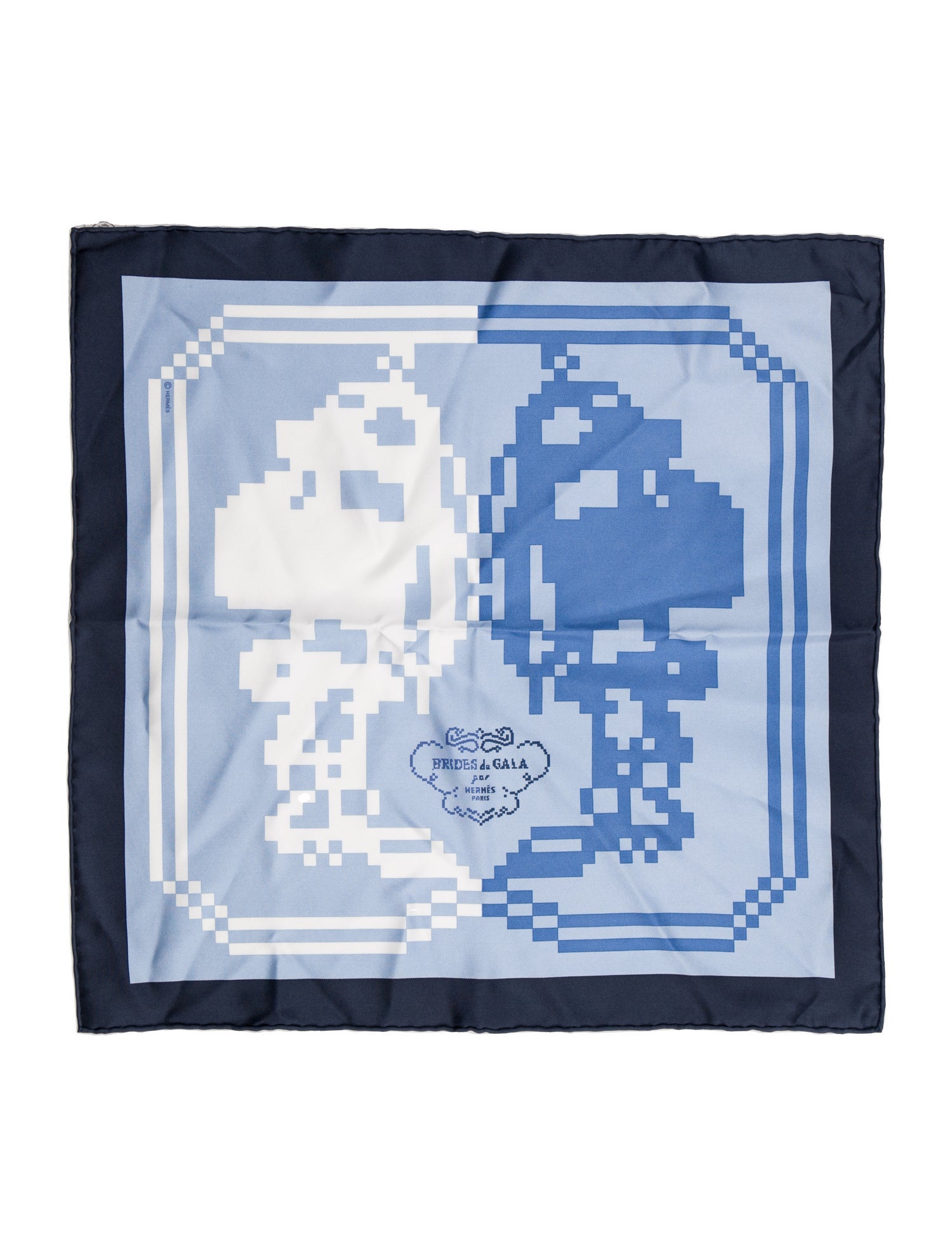 Hermès Brides de Gala Pixel Pocket Square w/ Tags