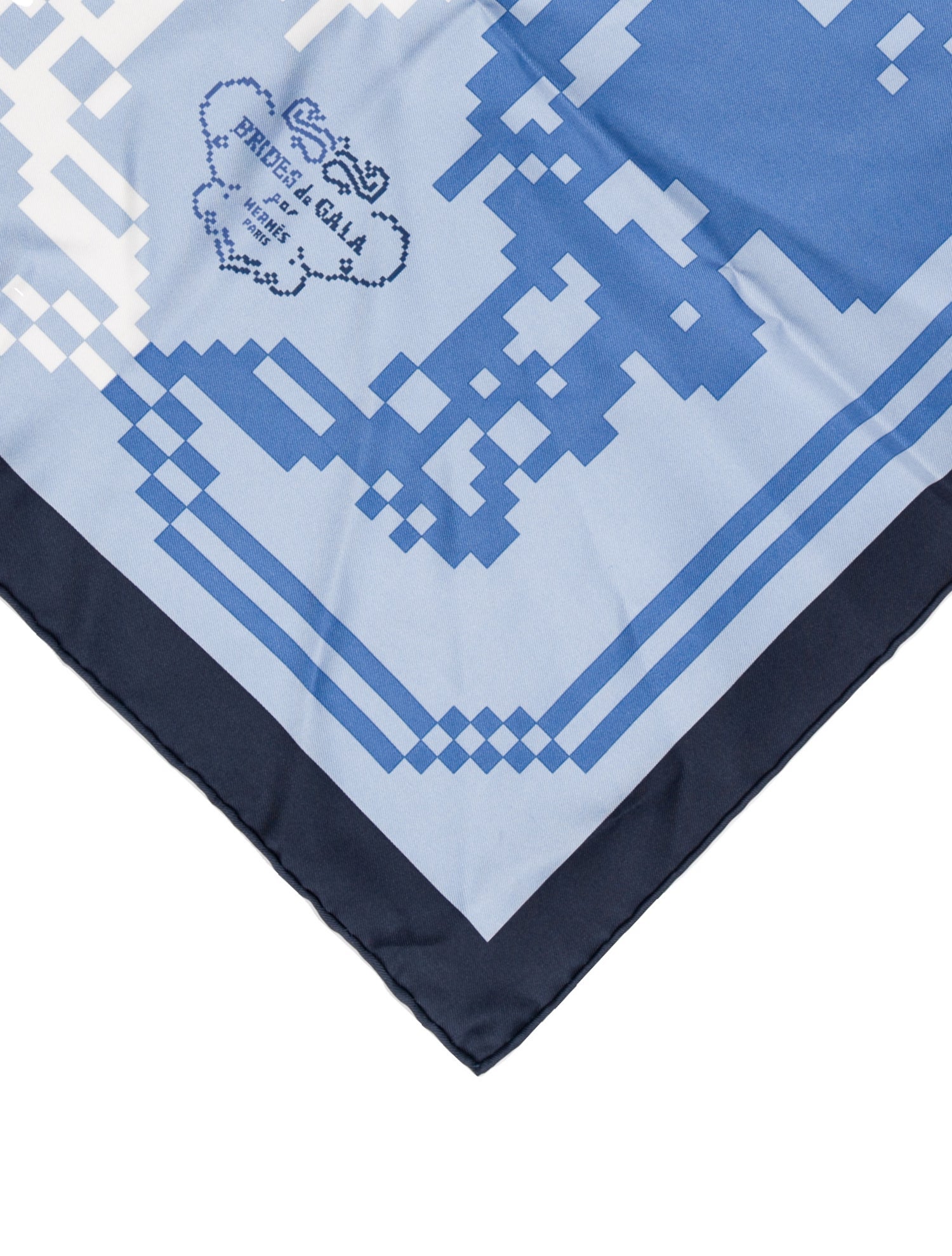 Hermès Brides de Gala Pixel Pocket Square w/ Tags