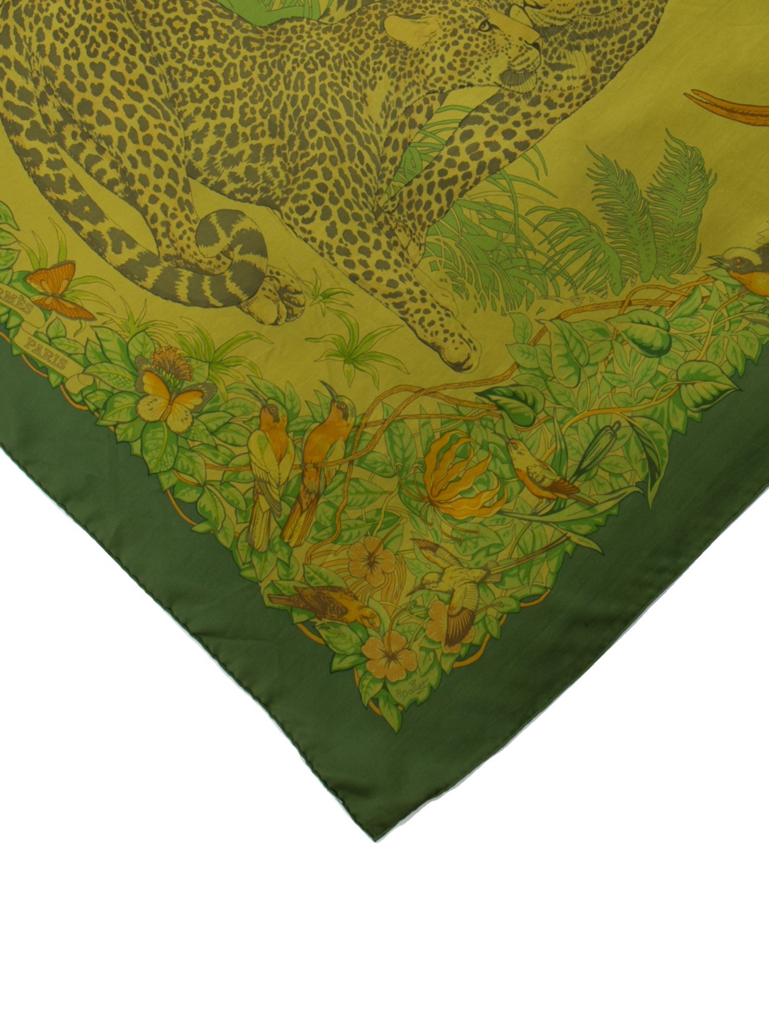 Hermès Jungle Love Dip Dye Silk Scarf
