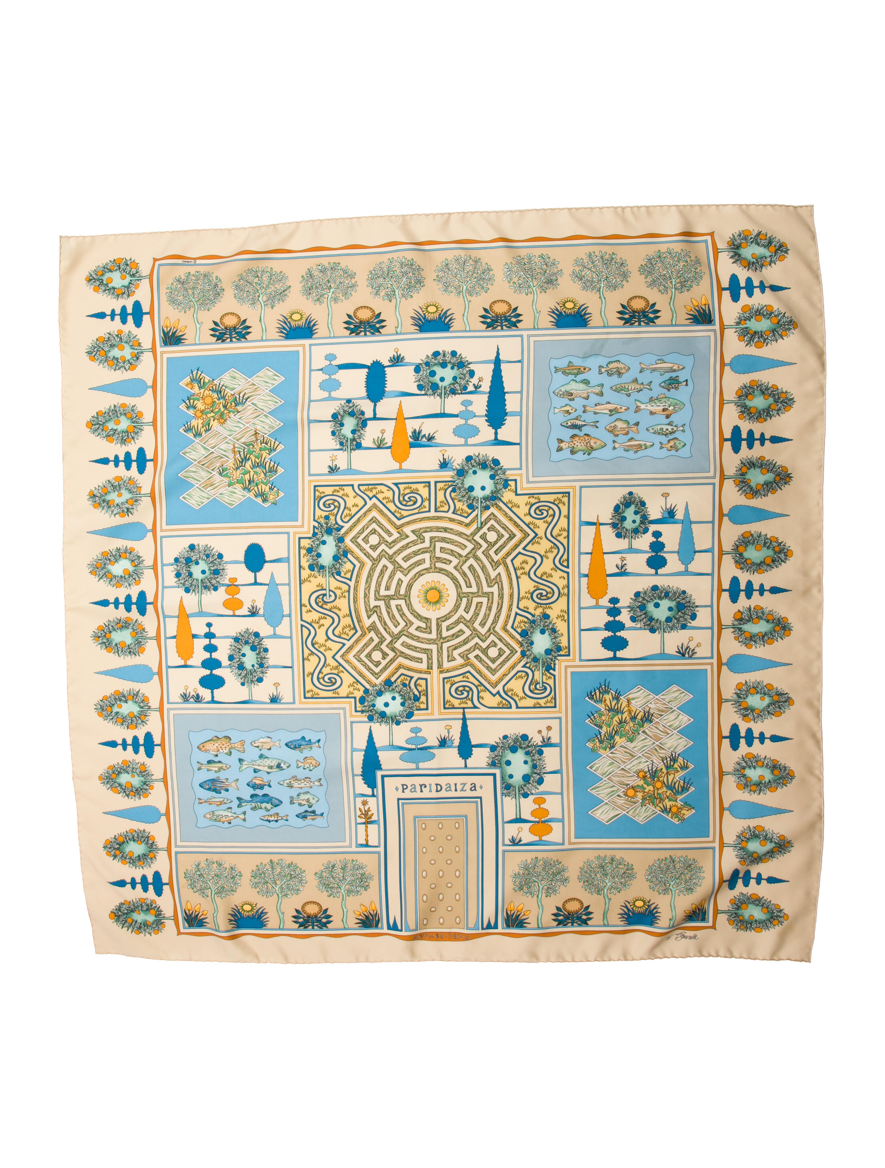 Hermès Paridaiza Silk Scarf