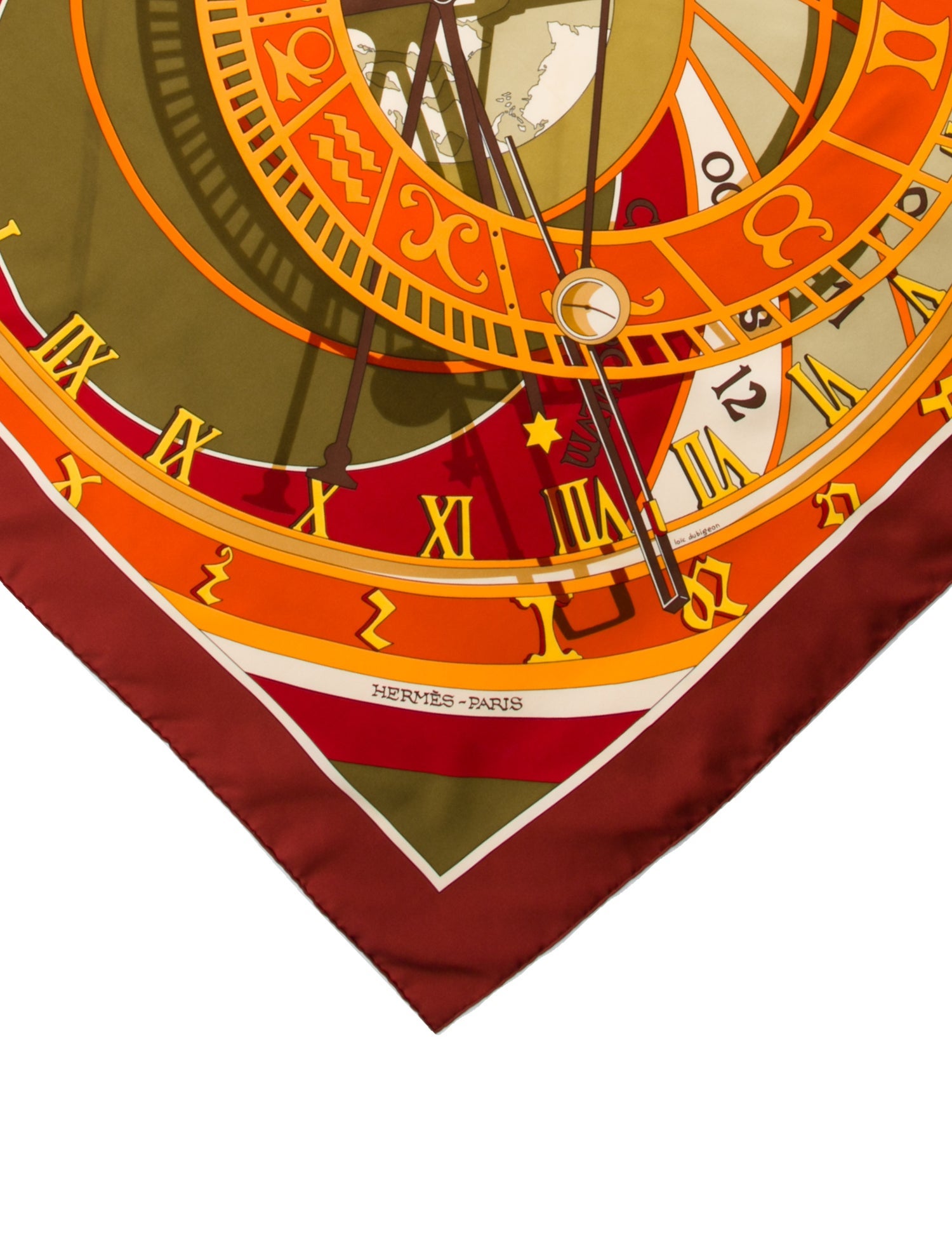 Hermès Mécanique Du Temps Silk Scarf