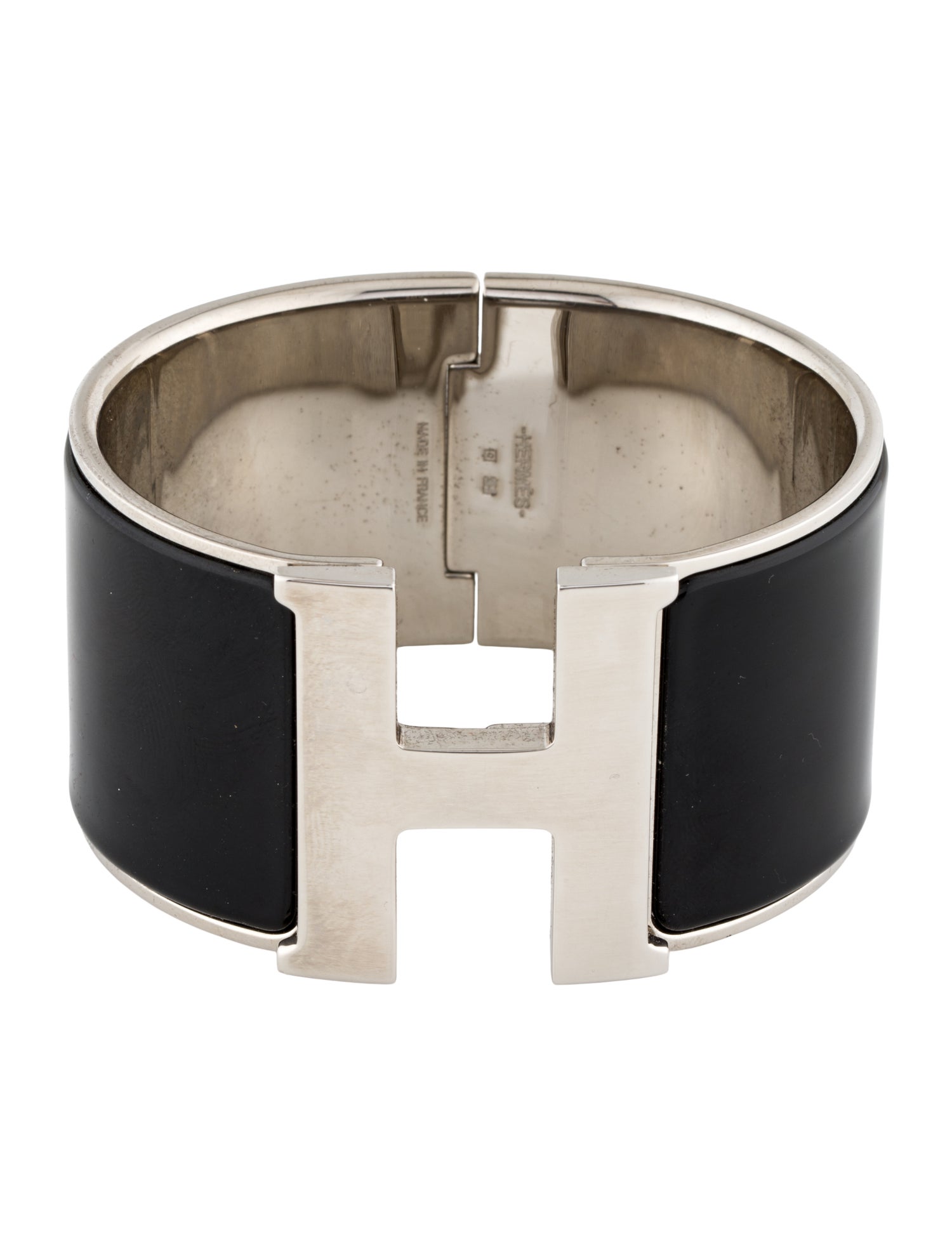 Hermès Enamel Clic H XL Bangle Bracelet