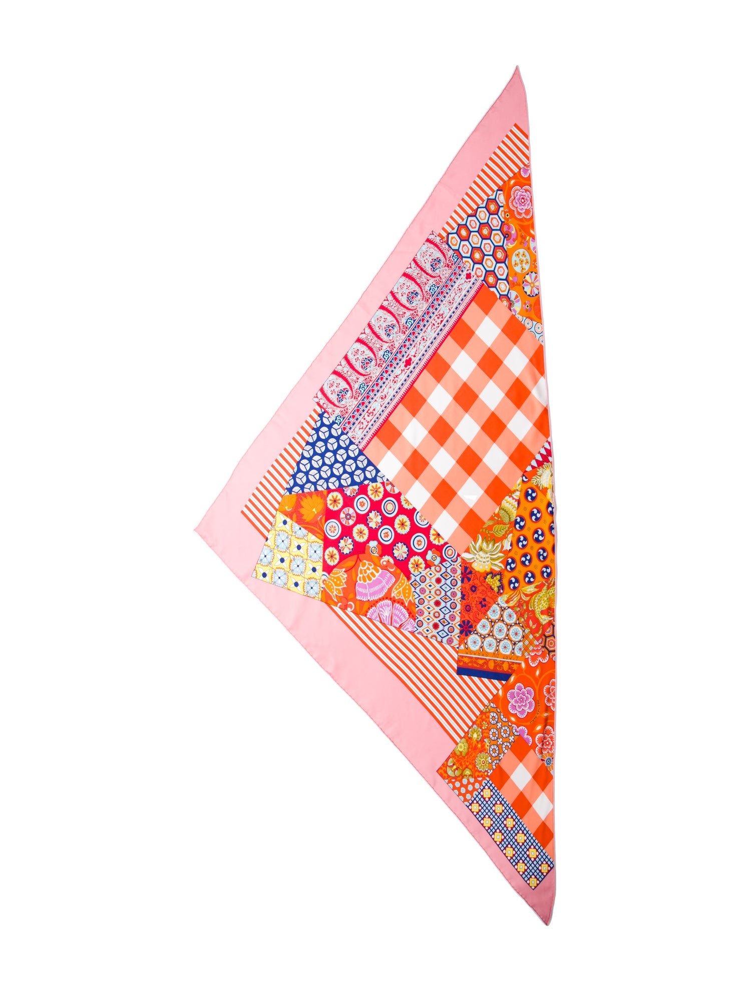 Hermès L'art du Sarasa Silk Triangle Scarf