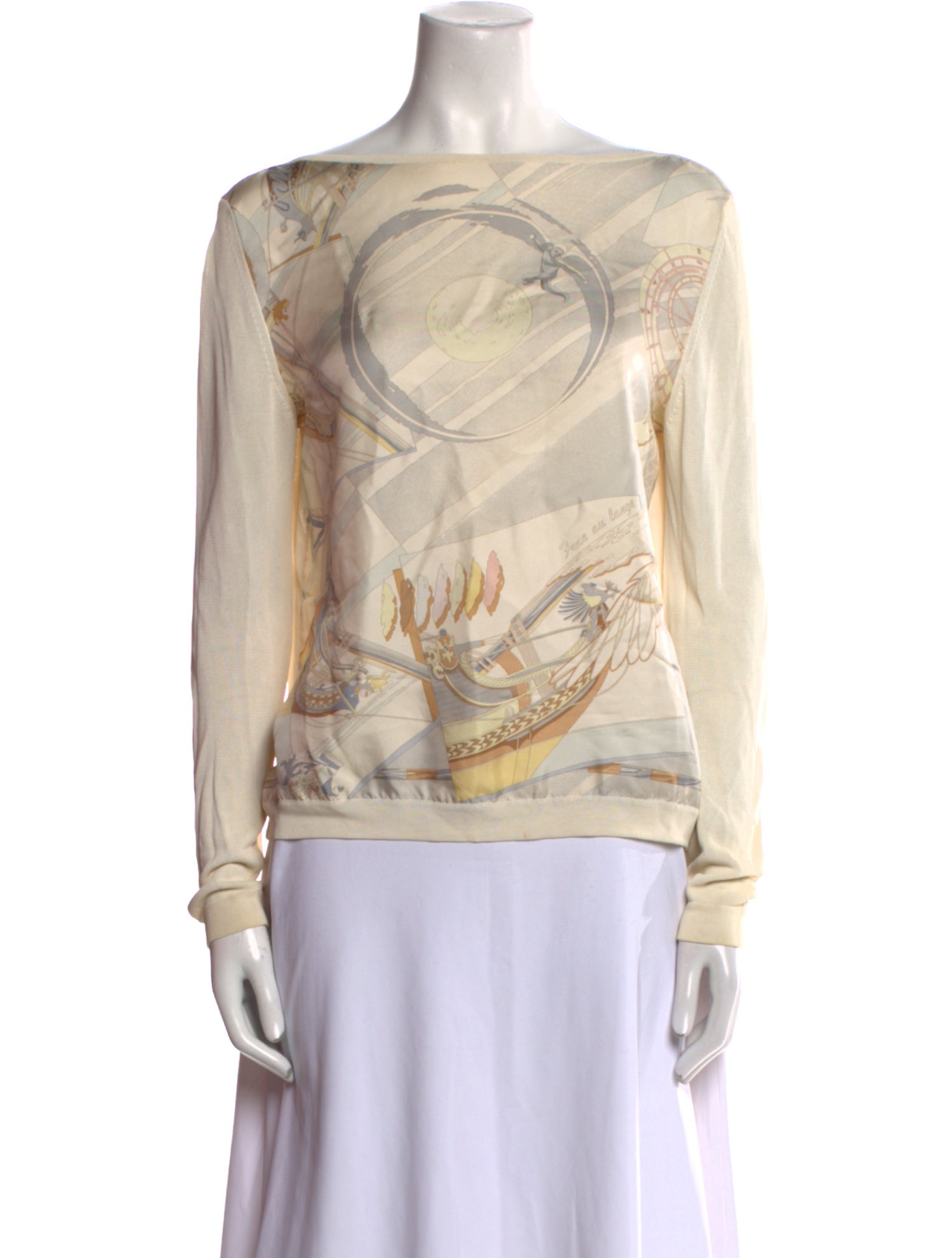 Hermès Silk Printed Sweatshirt