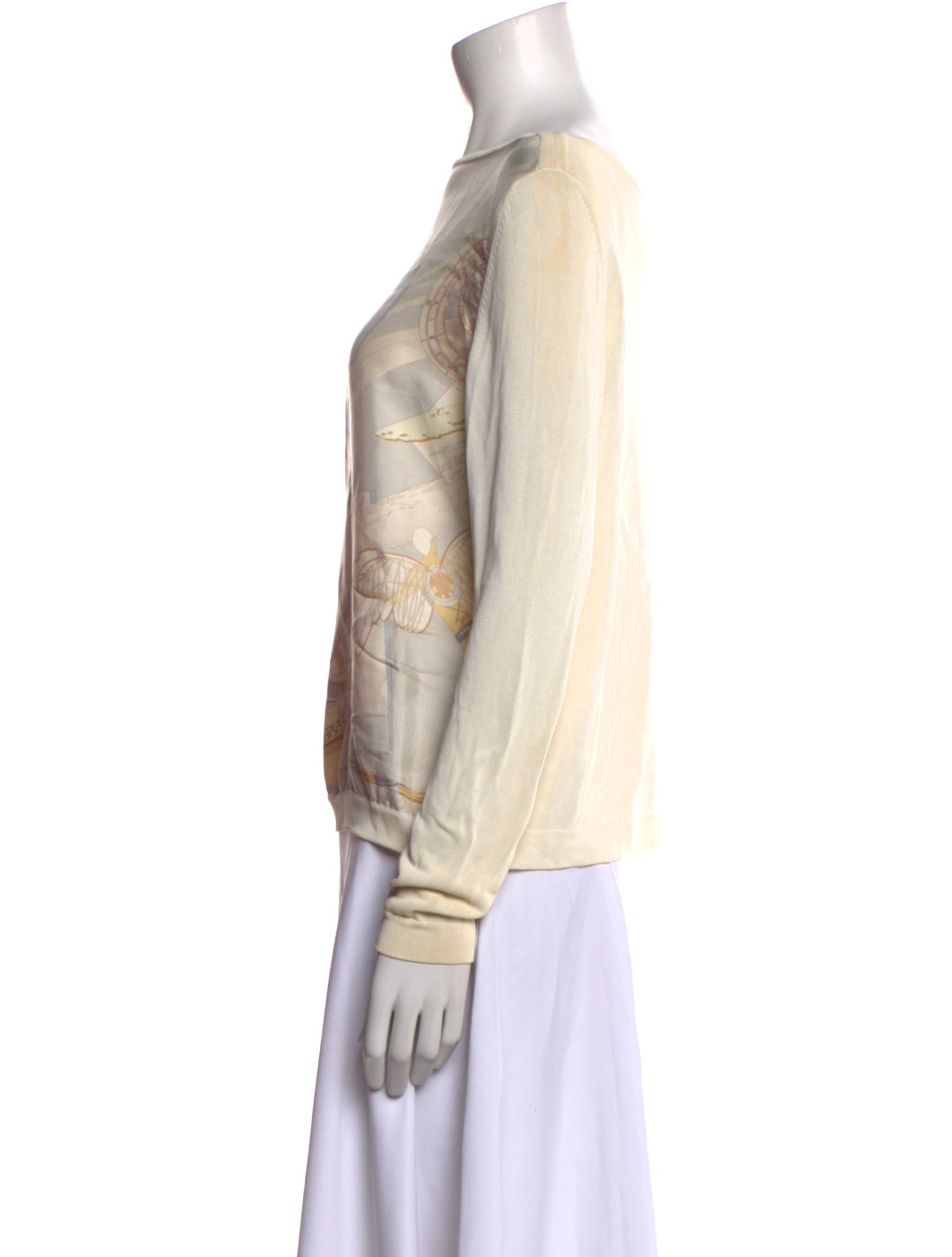 Hermès Silk Printed Sweatshirt