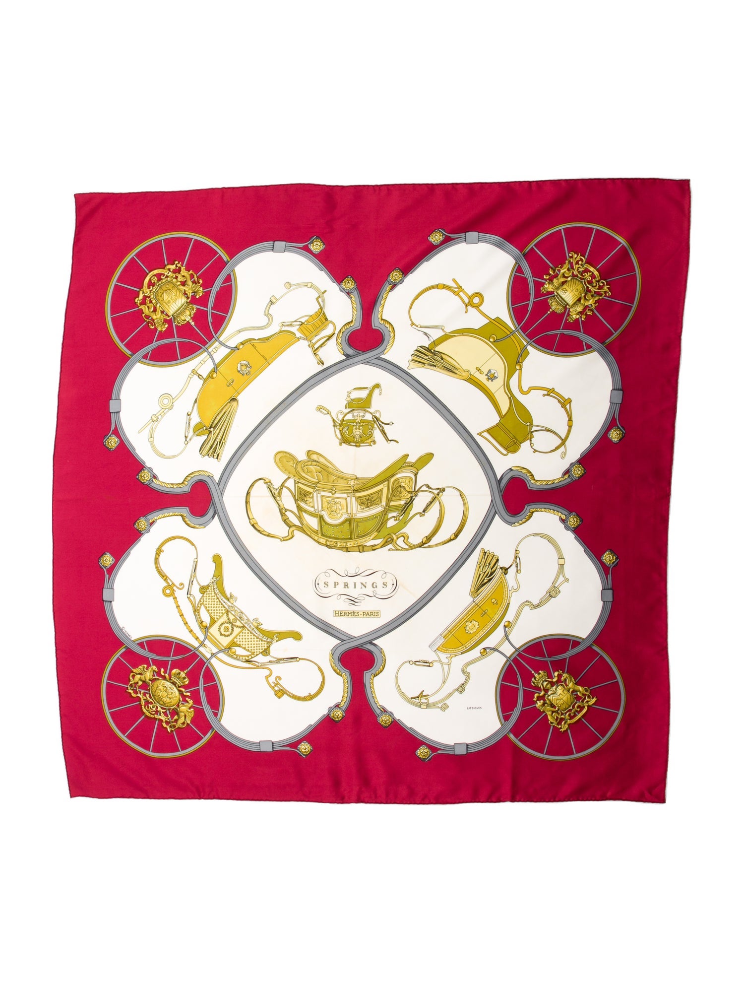 Hermès Springs Silk Scarf