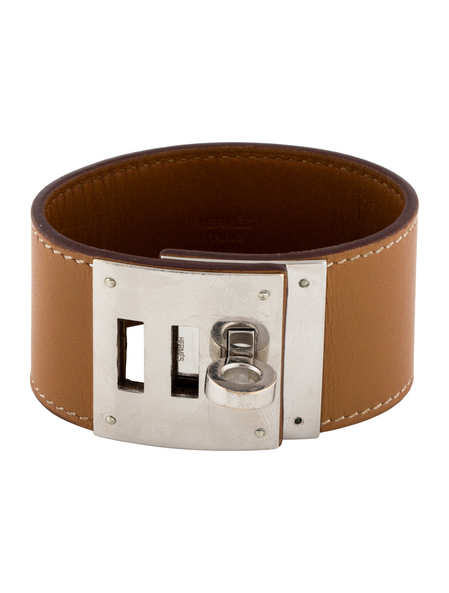 Hermès Leather Kelly Dog Wrap Bracelet