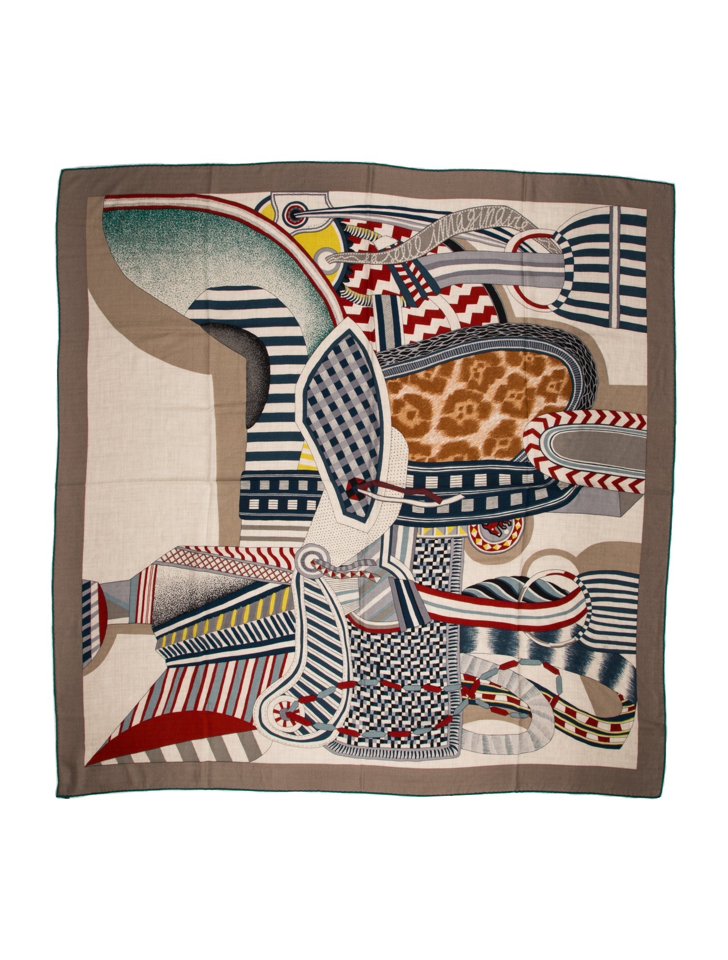 Hermès La Selle Imaginaire Cashmere Shawl