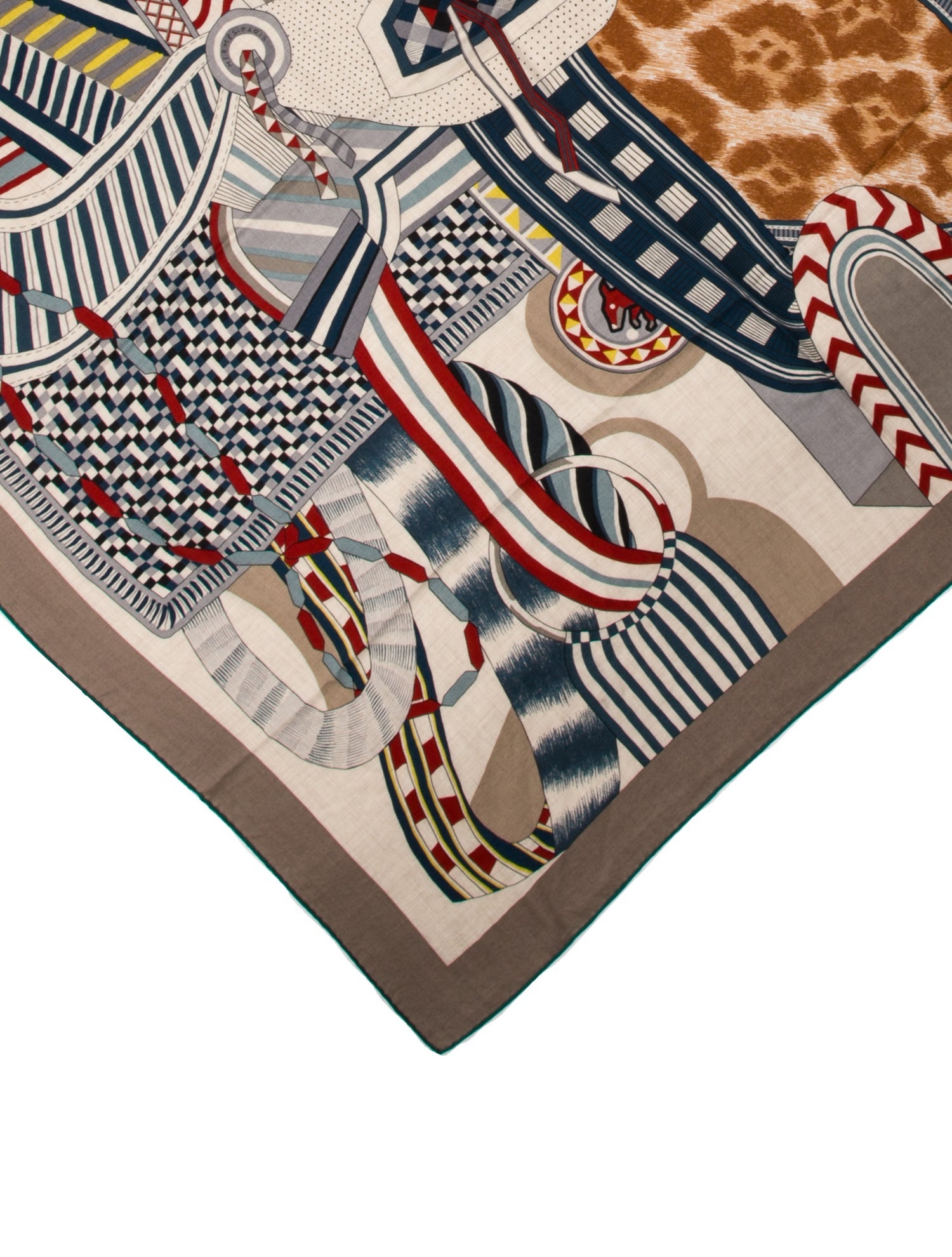 Hermès La Selle Imaginaire Cashmere Shawl