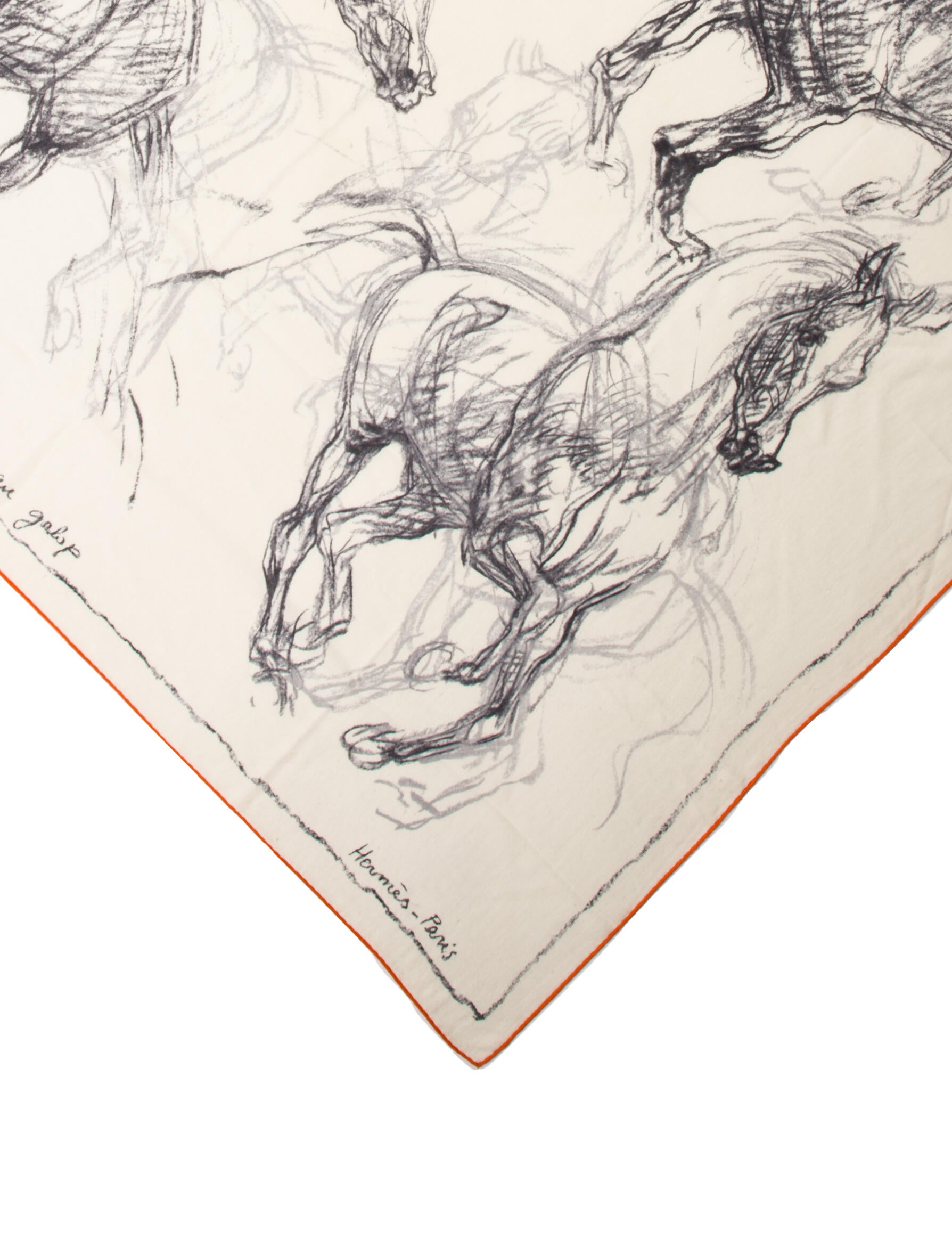 Hermès Pirouette au Galop Cashmere Shawl