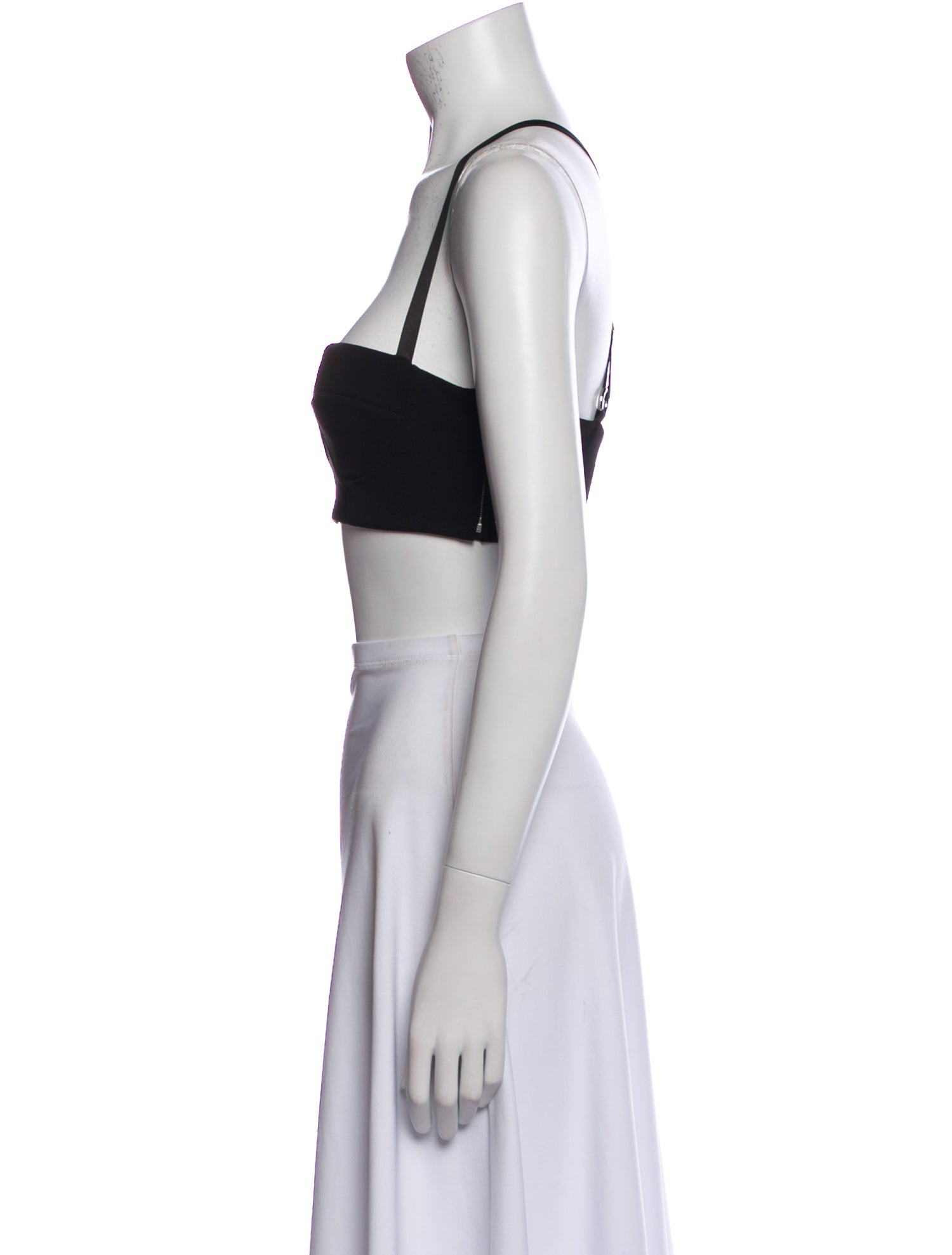 Hermès Square Neckline Sleeveless Crop Top