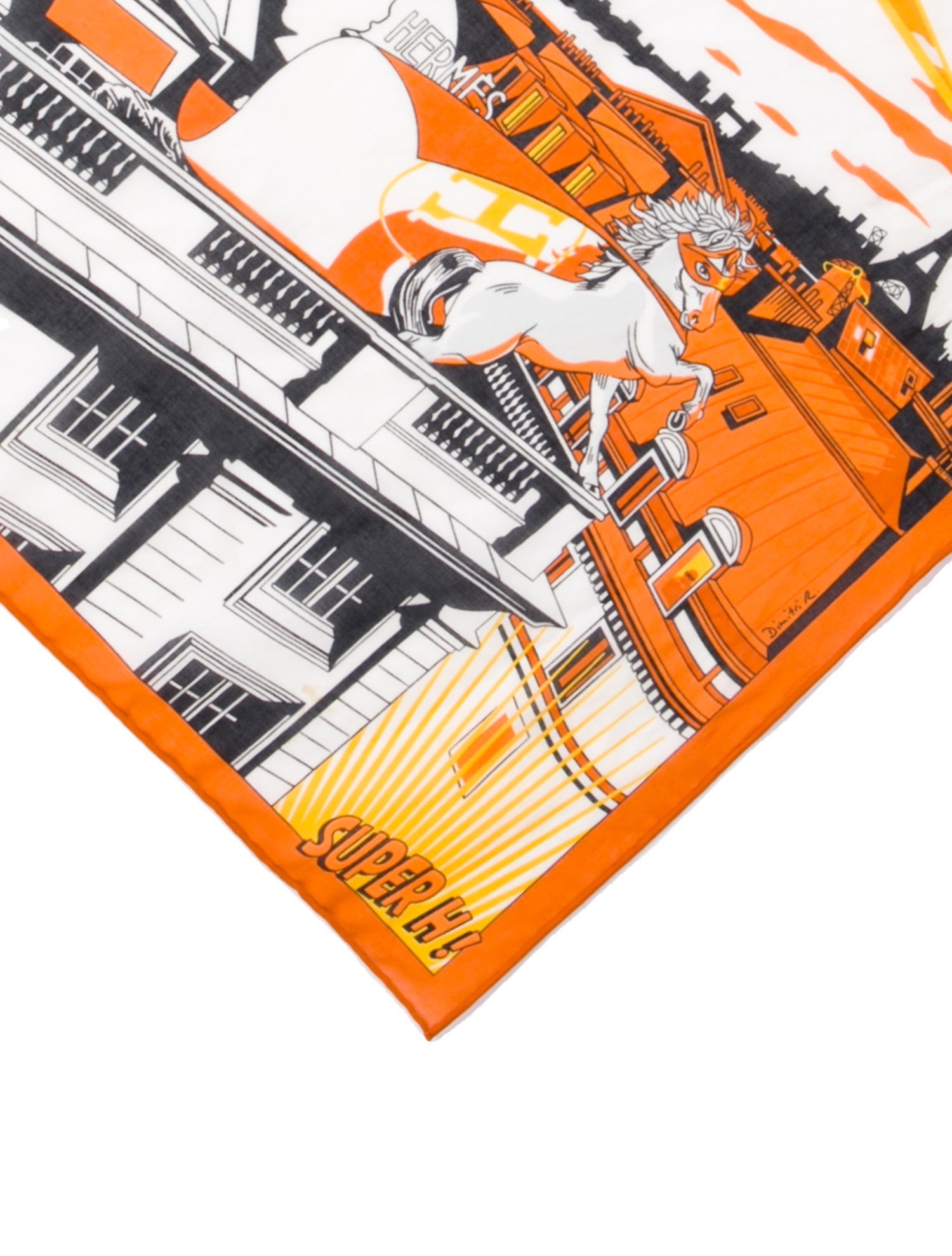 Hermès Minuit Au Faubourg Handkerchief Scarf