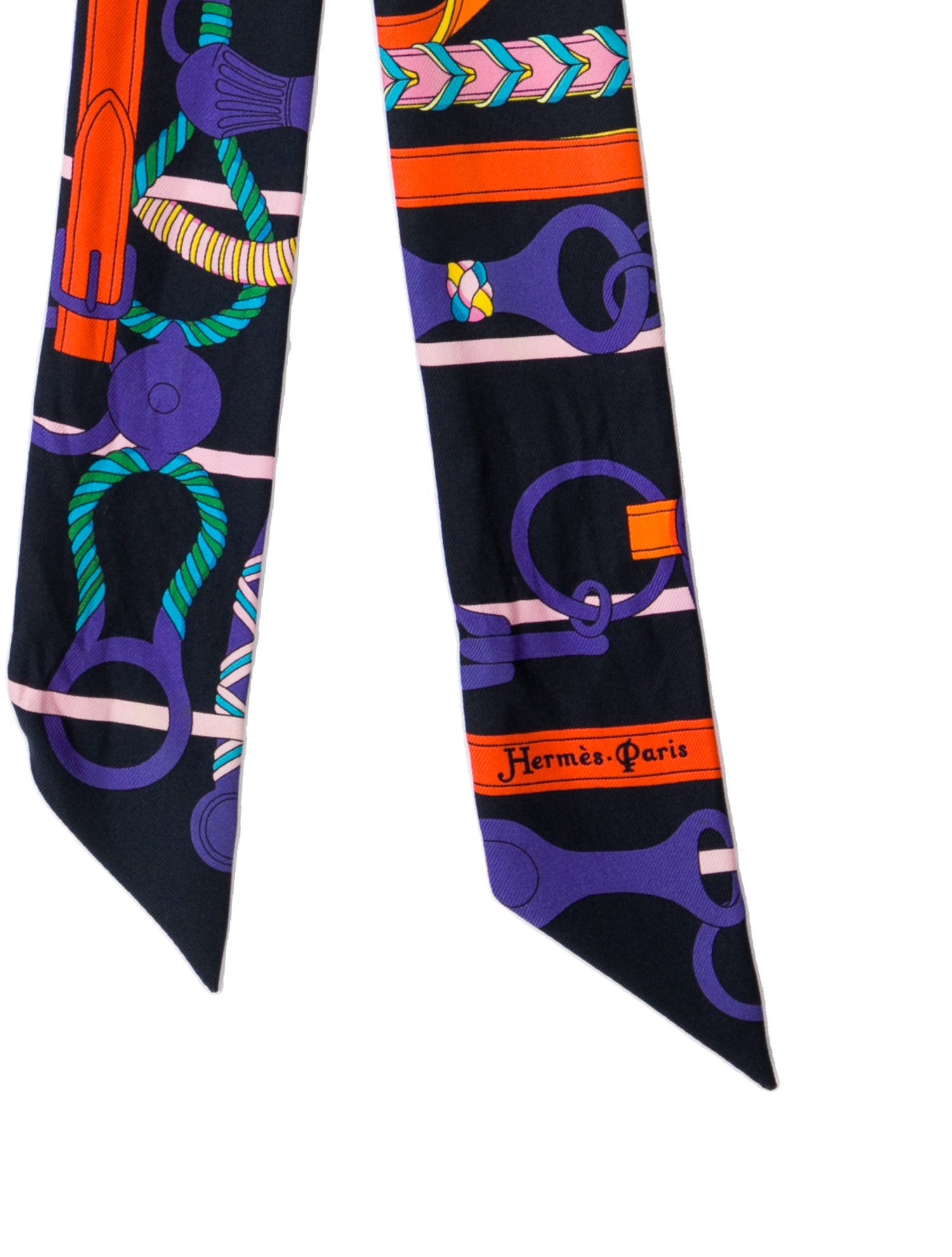 Hermès Panoplie Equestre Silk Twilly Scarf
