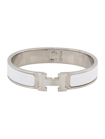 Hermès Clic H Enamel Bangle Bracelet
