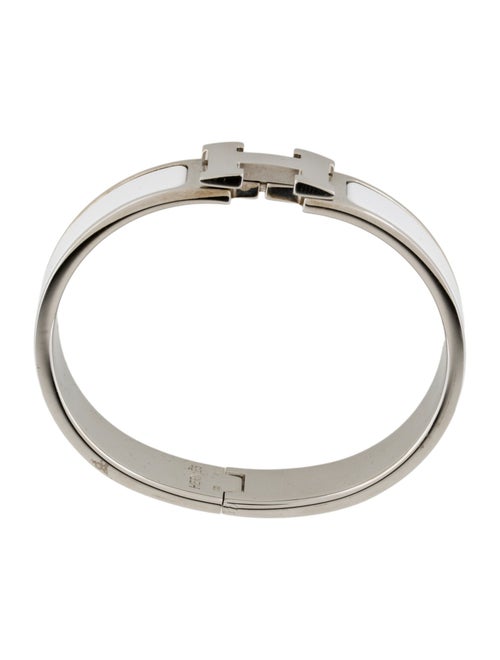 Hermès Clic H Enamel Bangle Bracelet