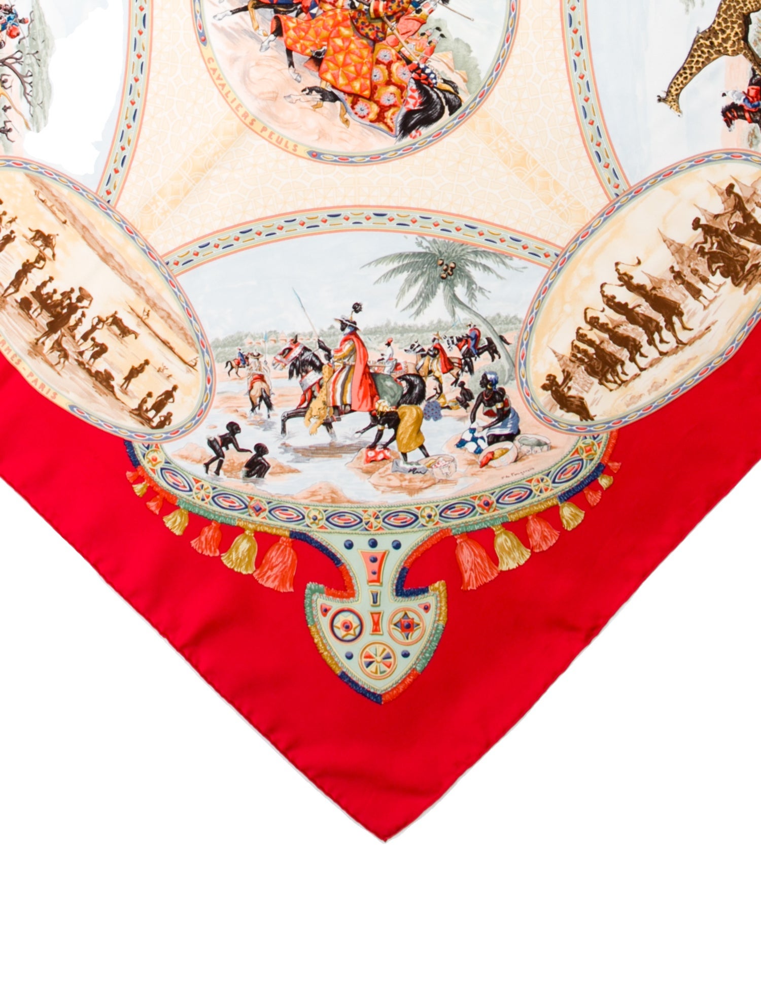 Hermès Cavaliers Peuls Silk Scarf