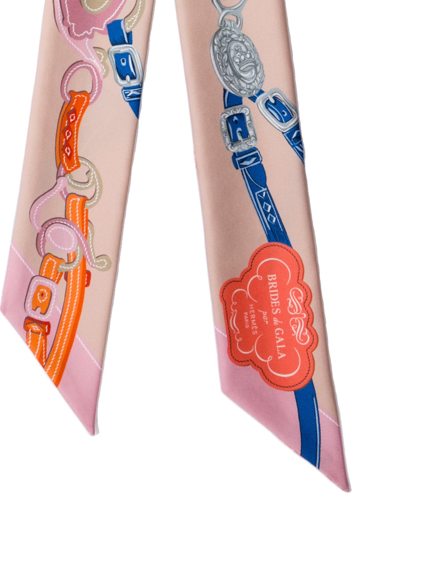 Hermès Brides de Gala Silk Twilly Scarf